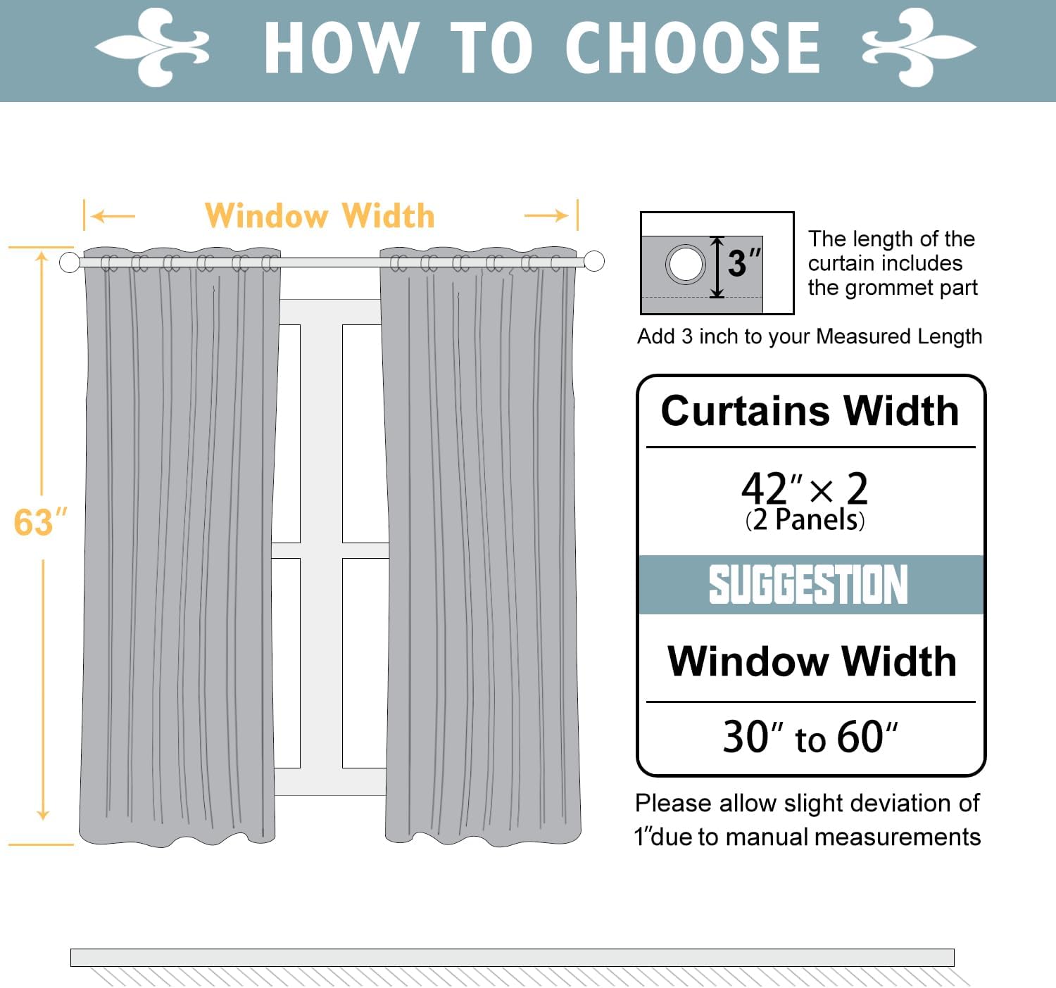 Alternative view of ChrisDowa Grommet Blackout Curtains for Bedroom and Living Room - 2 Panels Set Thermal Insulated Room Darkening Curtains (Dark Grey, 42 x 63 Inch)