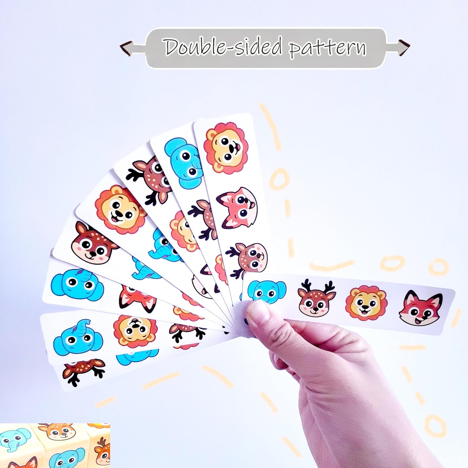 Wooden Animal Matching Puzzle Game u2013 Monterrori Toys Early Educational Toddler Rotating Block Puzzle with Cards for Hand-Eye Coordination & Fine Motor Skills Development for Age 1 2 3+ - Image 3