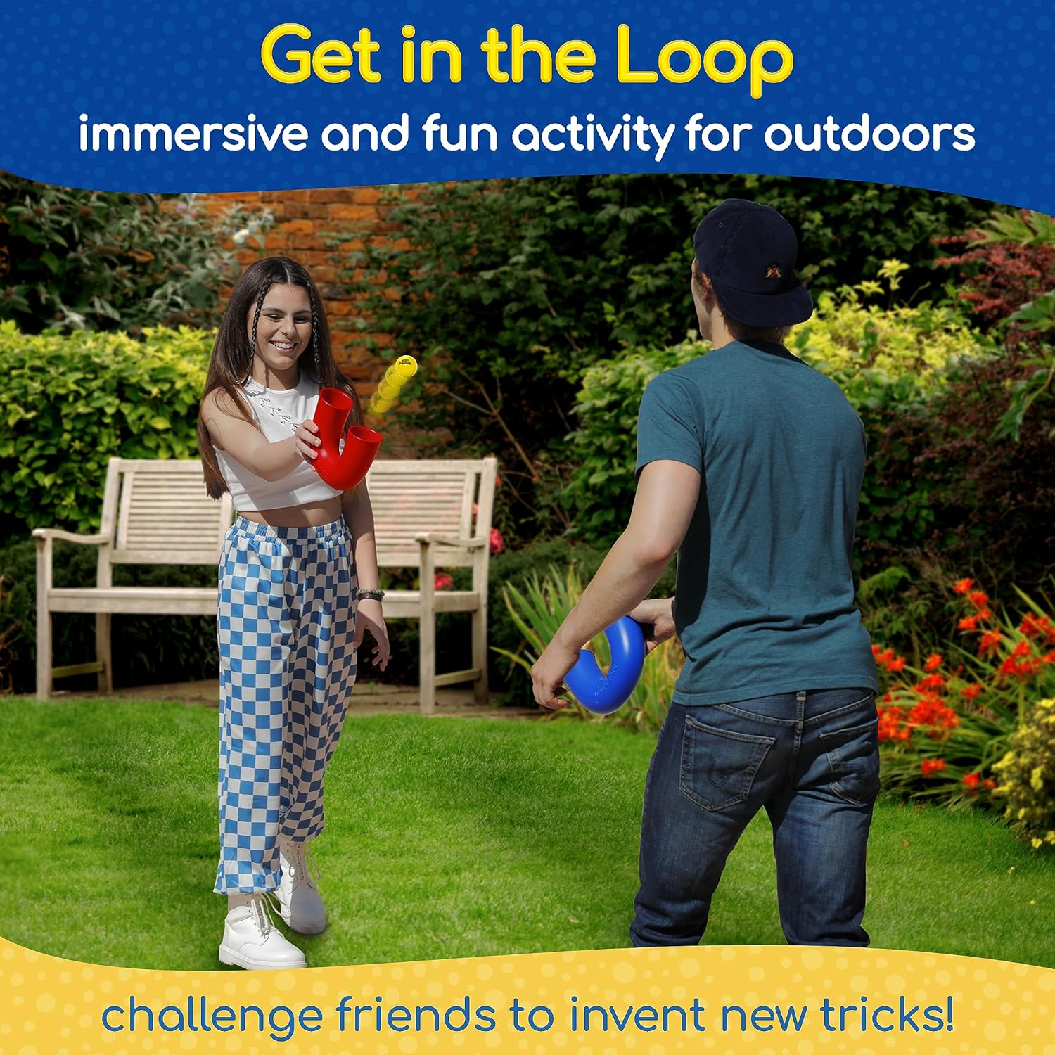 Alternative view of pindaloo Original Skill Game Toy with 2 Balls- Gifts for Kids and Adults Indoor & Outdoor Games, Ball Toys for Boys, Girls, & Teens - Gift Ideas, Fun Stuff, Develops Motor & Juggling Skills -Blue