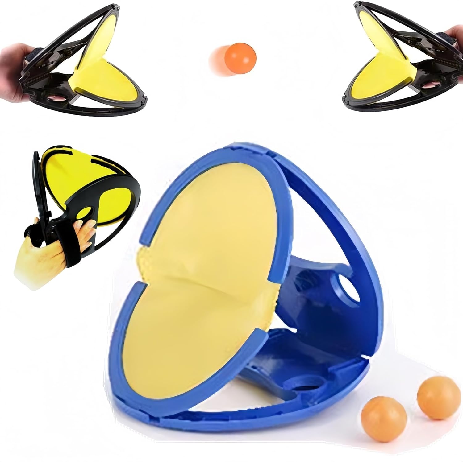 BIFENGSHUNCAI Toss and Catch Ball Game for Kids & Adults, 2Pcs Velcro Throw Catch Ball Set to Improve Hand Eye Coordination Ability, Portable Racket Pocket with Launcher, Ideal Outdoor Game Choice - Image 7