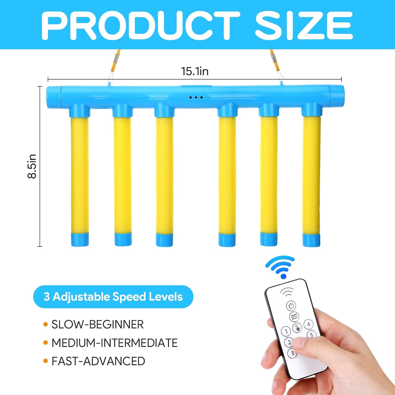 Yuunheg Reflex Challenge Game,Hand Eye Coordination Toys,3 Adjustable Speed Reaction Time Training Tool with Remote Control, Falling Sticks Catching Sticks Game for Adults Teens