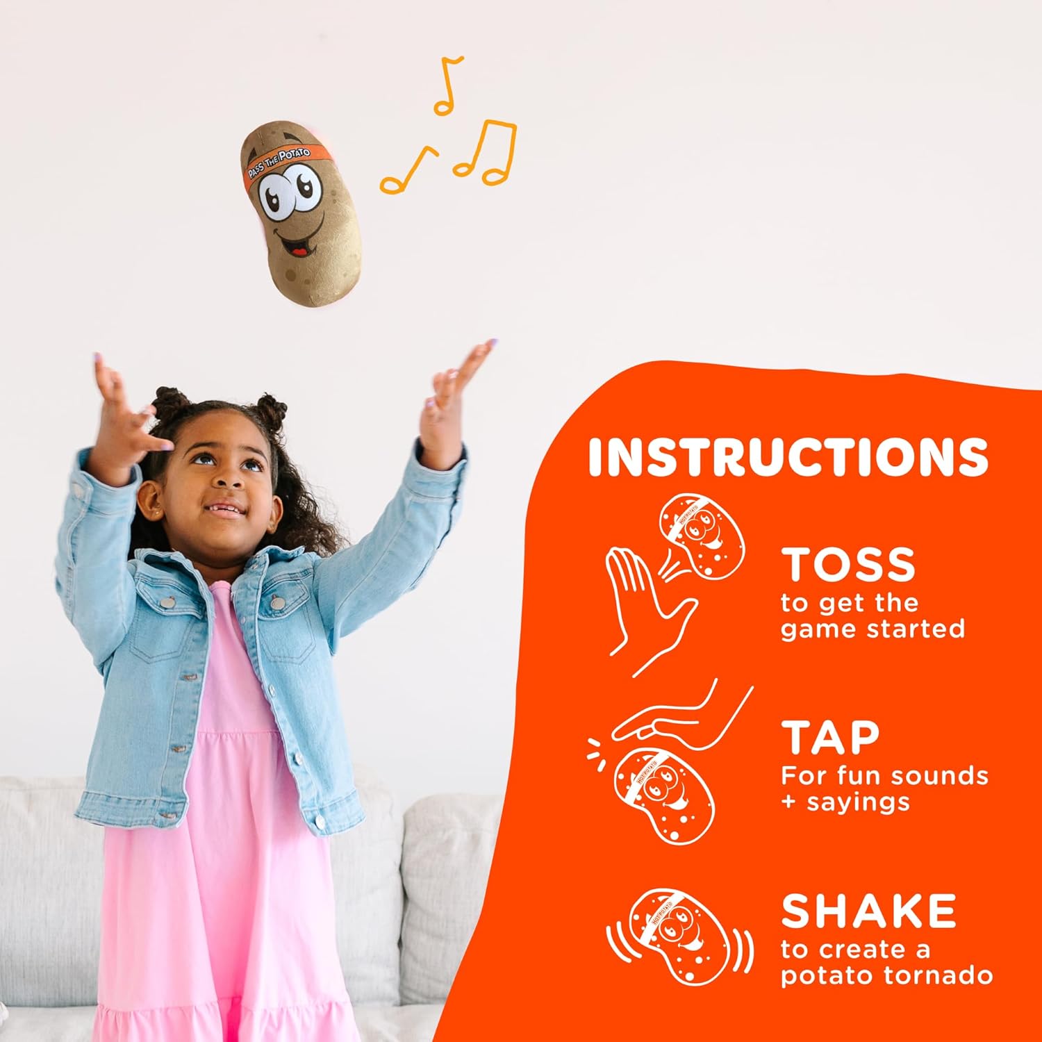 Move2Play, Pass The Potato, Hilariously Wild and Fun Active Play Game | Gift for Kids & Toddlers | Boys & Girls Ages 3, 4-8+ | Indoor/Outdoor Toy| Summer & Camping Fun - Image 3