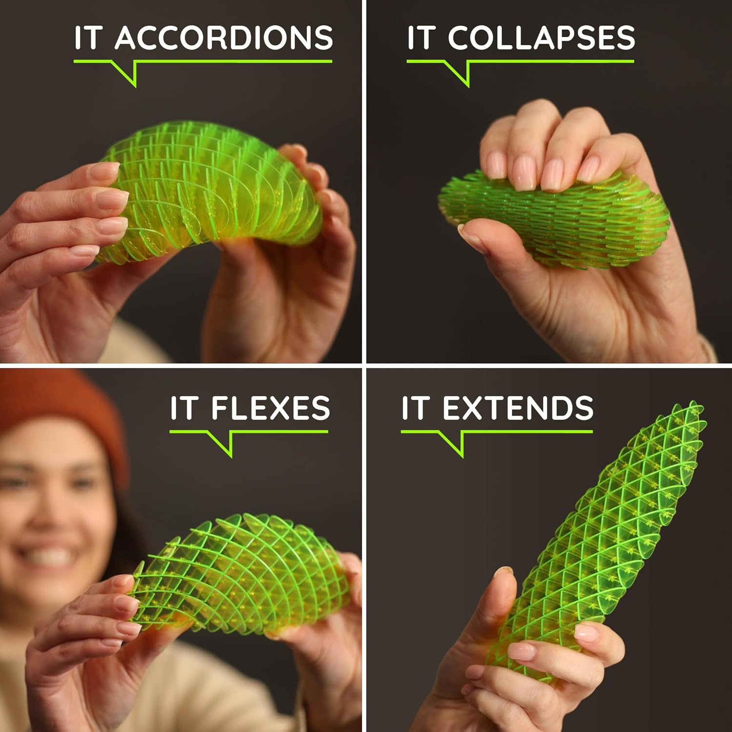 Alternative view of Morf Fidget Worm Toy - Flexible 3D Sensory Slug Figgy Toy for Kids, Teens, and Adults u2013 Stretchy, Quiet, Stress and Anxiety Relief, Focus - For Play, School, Work Gifts, Great For Classroom and Office