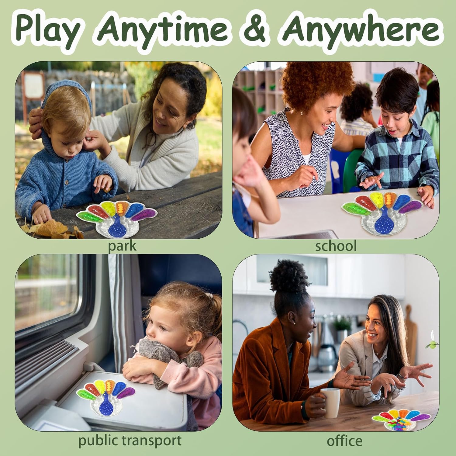 Alternative view of GYsomer Color Sorting Sensory Toys, Fine Motor Skills Toys for Toddlers, Montessori Toys Preschool Learning Activitie, Sensory Activity Toy for Kids 3+ and Adults