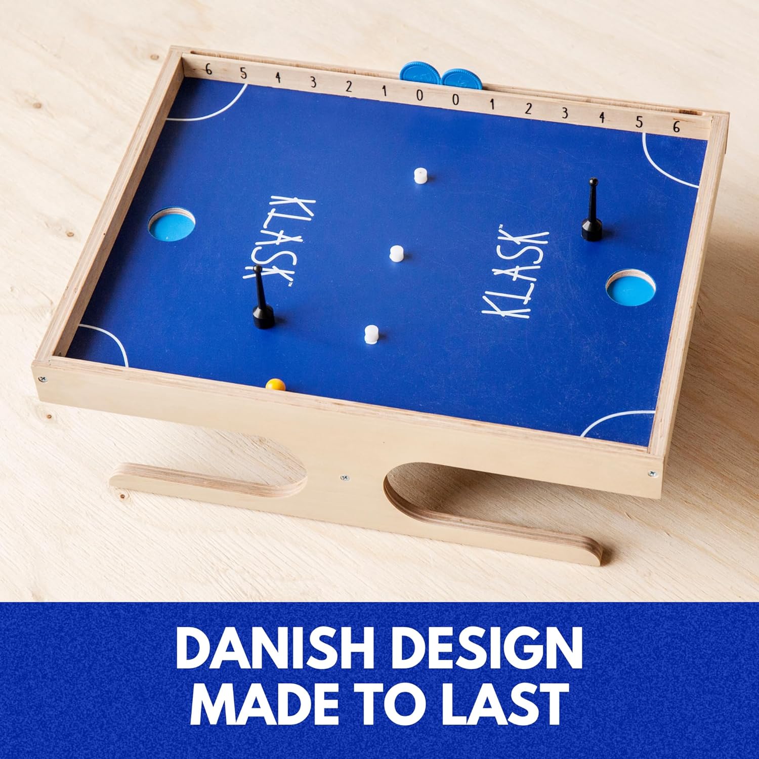 KLASK: The Magnetic Award-Winning Party Game of Skill - for Kids and Adults of All Ages Thatu2019s Half Foosball, Half Air Hockey