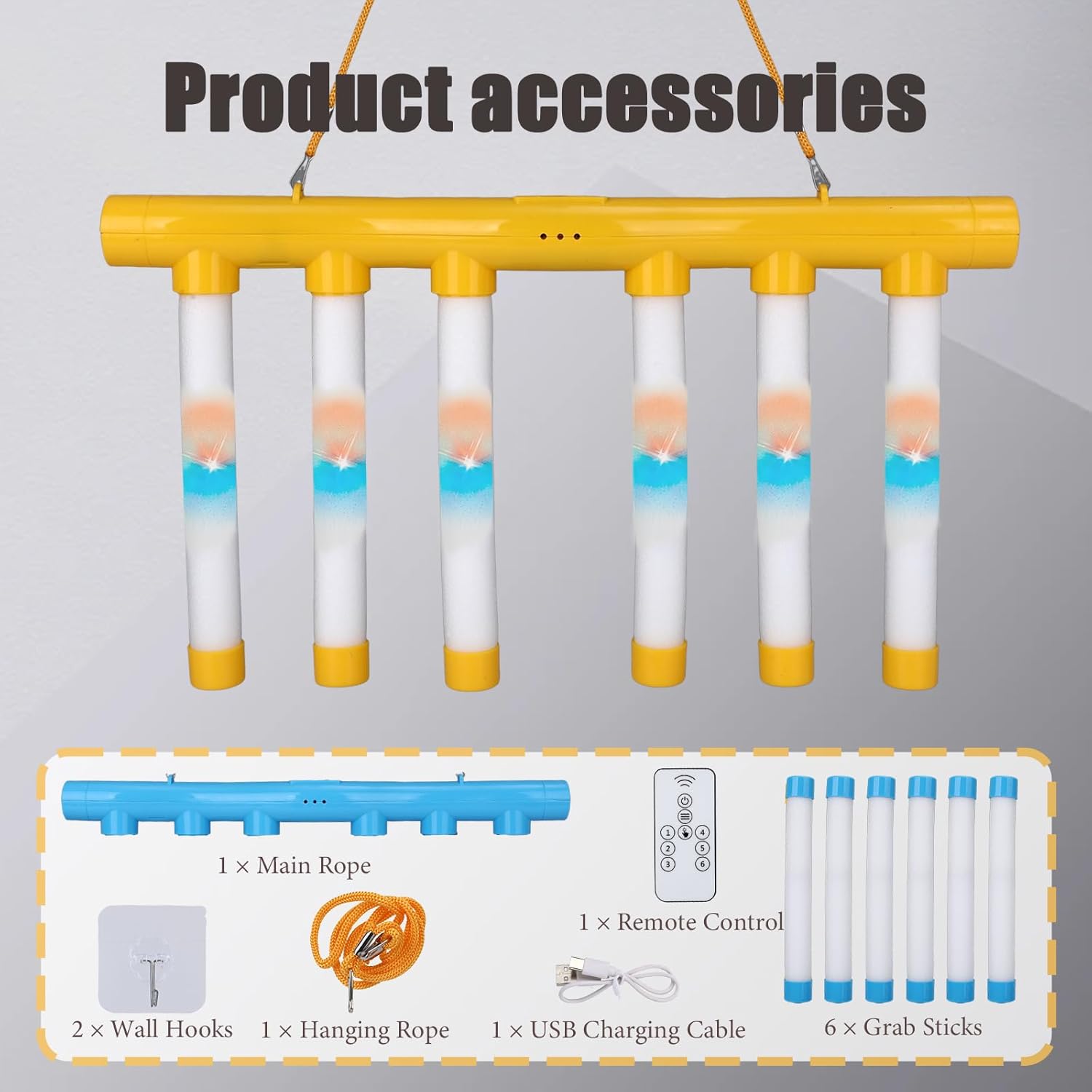 NYTGAH Reflex Challenge Game Set with Light Effects,Drop Stick Game for Reaction Training, Hand Eye Coordination Training Toy for Family Party