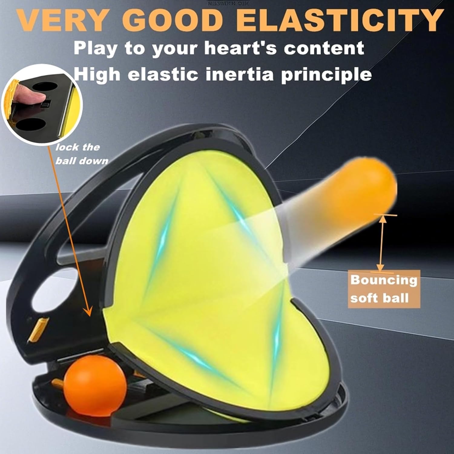 BIFENGSHUNCAI Toss and Catch Ball Game for Kids & Adults, 2Pcs Velcro Throw Catch Ball Set to Improve Hand Eye Coordination Ability, Portable Racket Pocket with Launcher, Ideal Outdoor Game Choice - Image 4