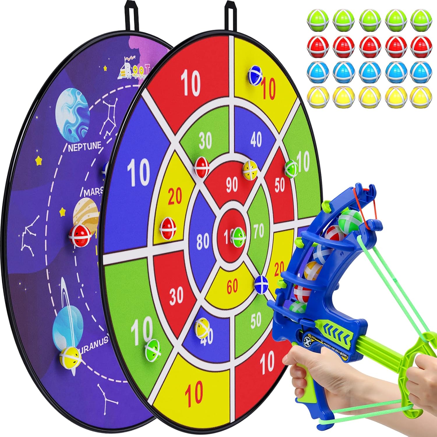 BooTaa 29" Large Dart Board for Kids, Kids Dart Board with Sticky Balls, Boys Toys, Indoor/Sport Outdoor Fun Party Play Game Toys, Birthday Gifts for 3 4 5 6 7 8 9 10 11 12 Year Old Boys Girls - Image 9