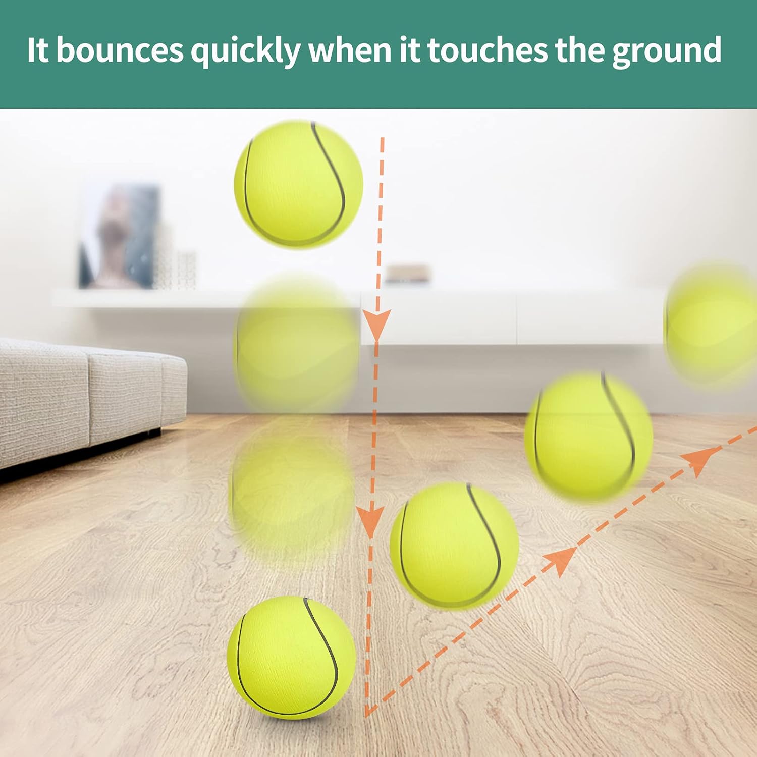 4/8/16 Pack 2.36 Inch Wrist Return Balls Wristband Ball Rubber Rebound Bouncy Sport Ball (Basketball, Baseball, Soccer,Tennis) on Elastic String Wrist Exercise or Play,Gift Toy for Kids Teens Adults - Image 3