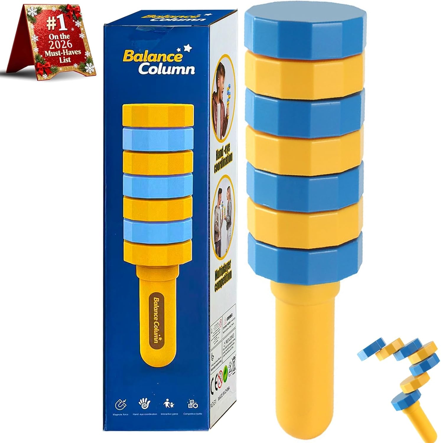 Handheld Wooden Balancers, Wooden Balance Challenge Set, Hand Eye Coordination Sensory Balance Toy for Kids, Coordination & Motor Skills, Encourages Creative Play & Patience - Image 7