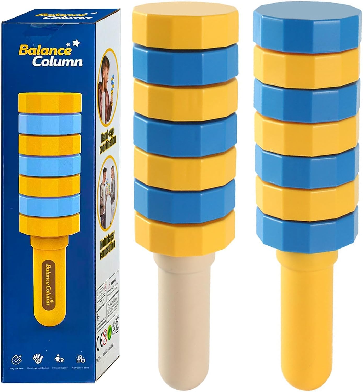 Handheld Wooden Balancers, Wooden Balance Challenge Set, Hand Eye Coordination Sensory Balance Toy for Kids, Coordination & Motor Skills, Encourages Creative Play & Patience - Image 8