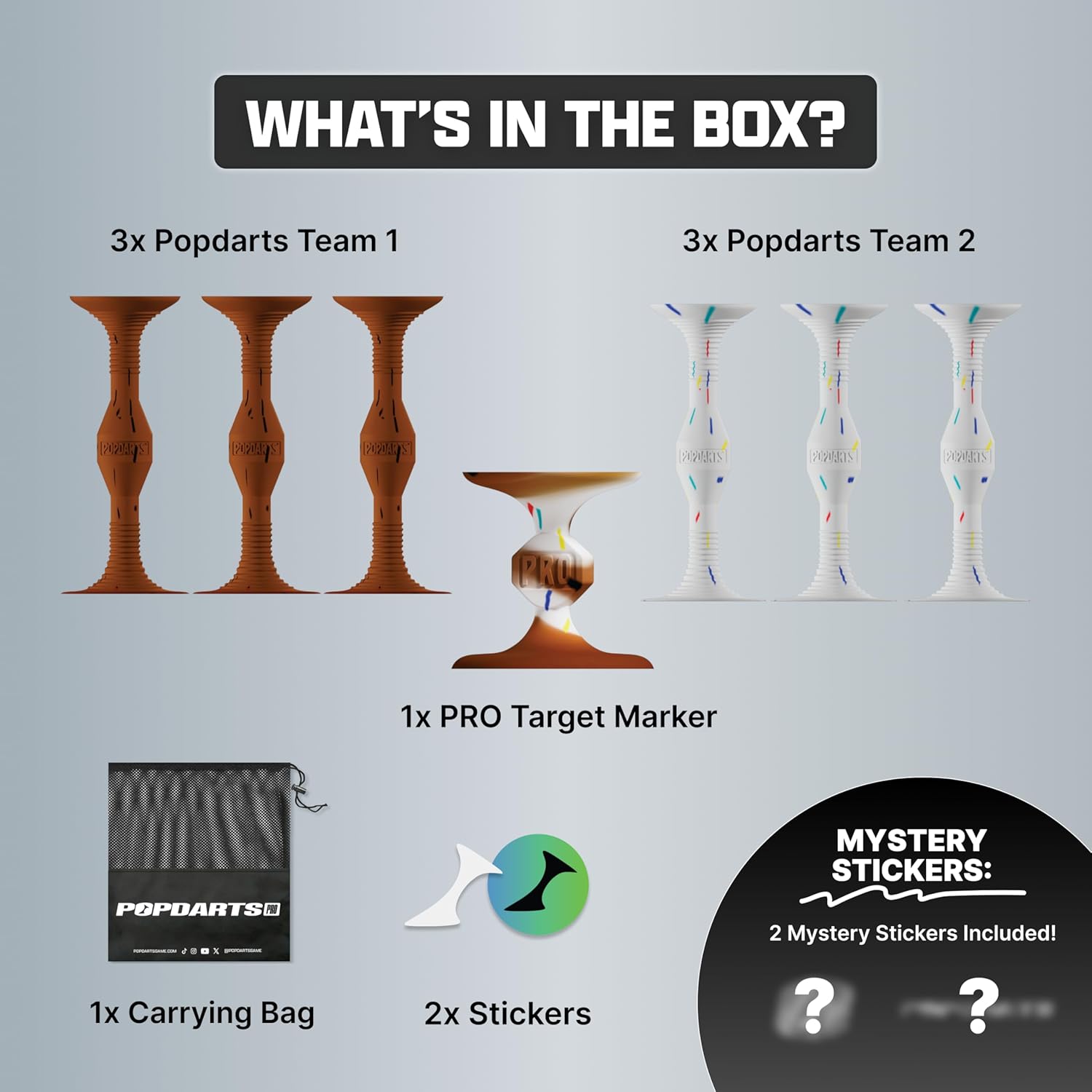 Alternative view of Popdarts PRO Pack Game Set (Pink & Gray) - Indoor, Outdoor Suction Cup Throwing Game - Competition with a POP