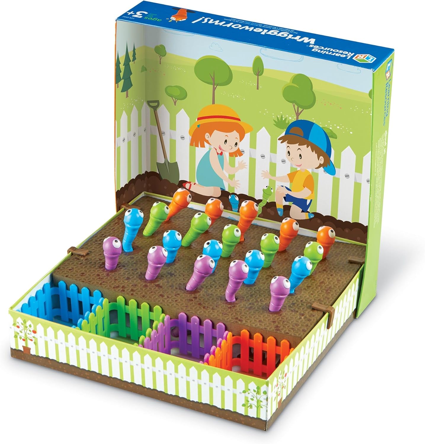 Alternative view of Learning Resources Wriggleworms Fine Motor Activity Set - Montessori Sensory Bin Toys, Gross Motor Skills, Toddler Games, Color Sorting, Preschool Classroom Must Haves, Gifts for Boys and Girls