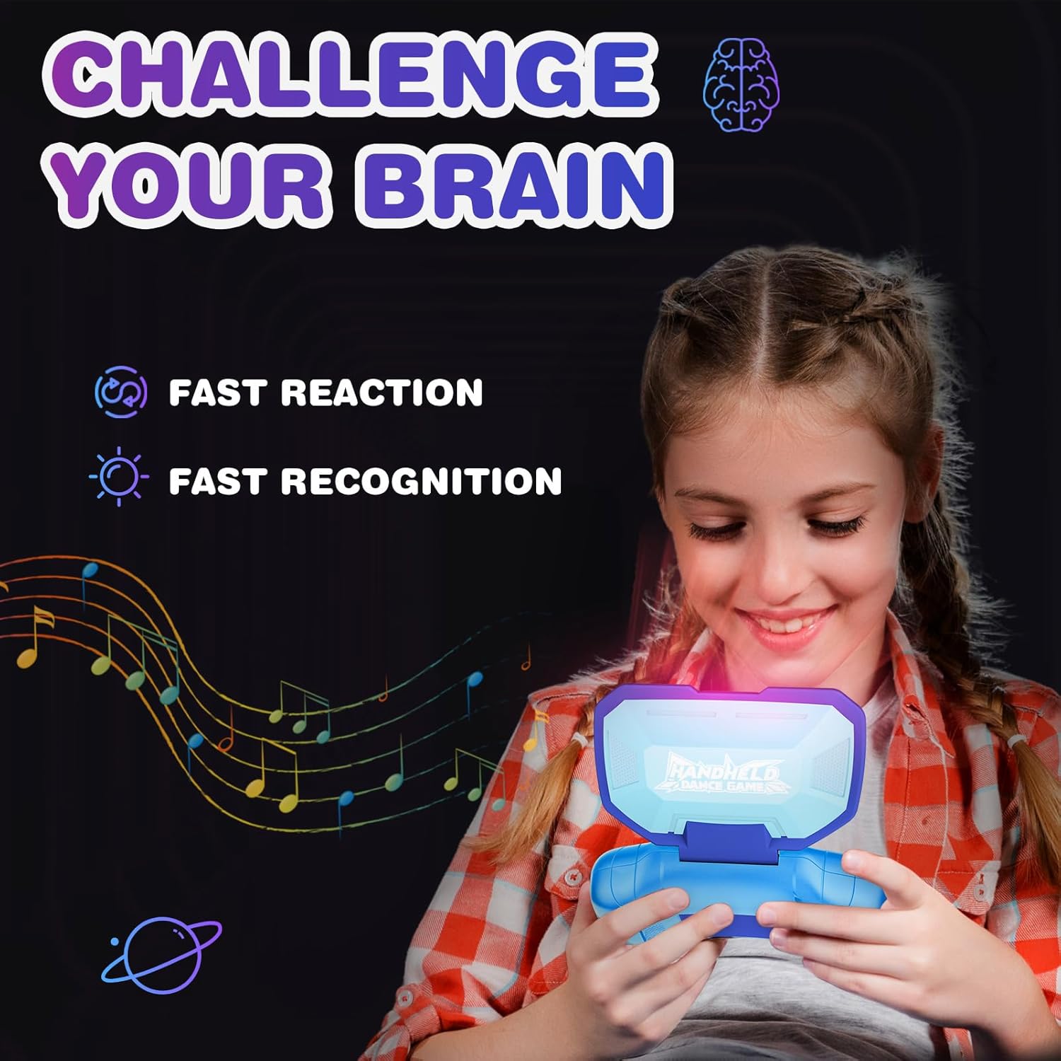 Alternative view of Handheld Dance Games for Kids - 4 Fun Brain & Memory & Reaction & Speed Training Pop Fidget Toys for Boys and Girls -Christmas Stocking Stuffers Gifts for Age 6-12 Years Old Kids Teens Gift Ideas