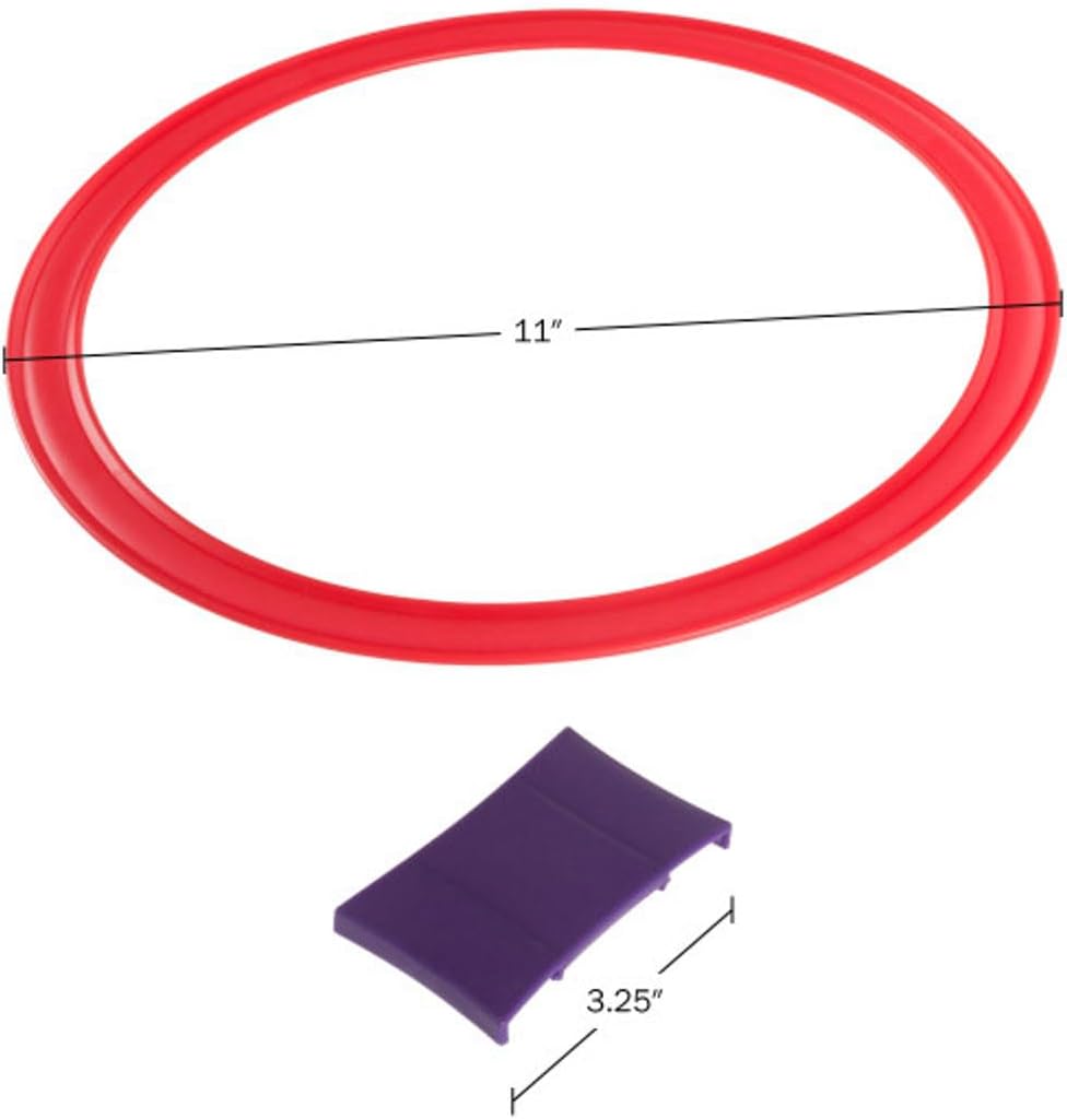 Alternative view of HEY! PLAY! Hopscotch Rings Game - Ten 11-Inch Plastic Rings and 15 Connectors for Indoor and Outdoor Use - Play Set for Girls and Boys (Multicolored)