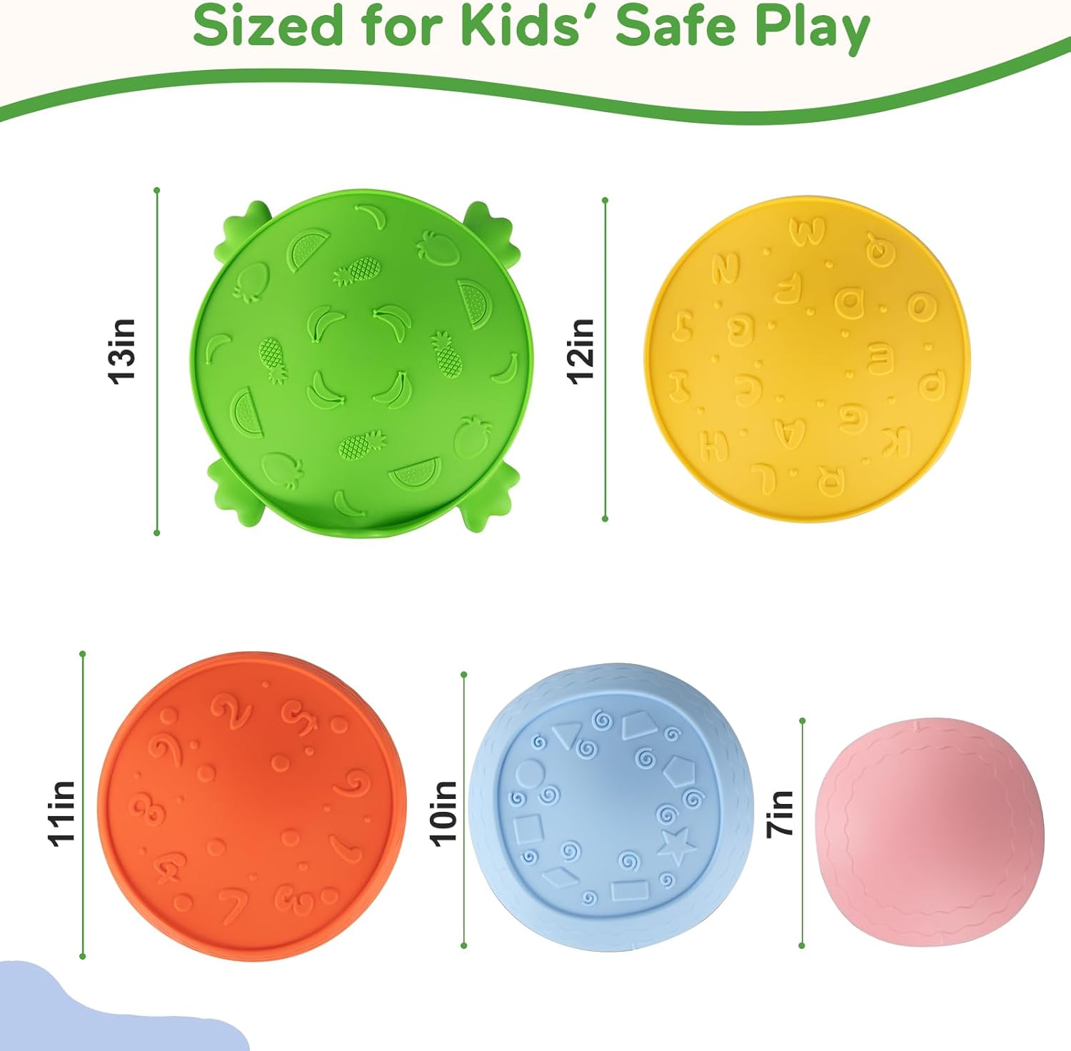 Stepping Stones for Kids Balance, Non-slip Toddlers Sensory Stepping Stones Toys Indoor&Outdoor Play, Promoting Motor Skills and Coordination, Obstacle Course, Gift for Children Age 3 4 5 6 7+