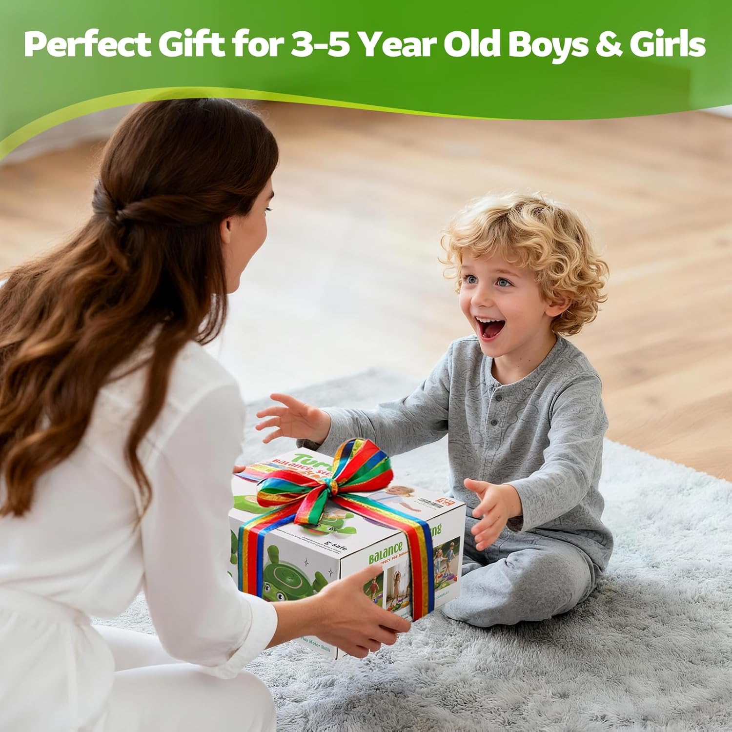 Alternative view of Stepping Stones for Kids & Toddlers 3-5, 6Pcs Non-Slip Sensory Toys & Obstacle Course for Indoor Outdoor Play, Develops Motor Skills, Balance & Coordination, Ideal Christmas & Birthday Gifts