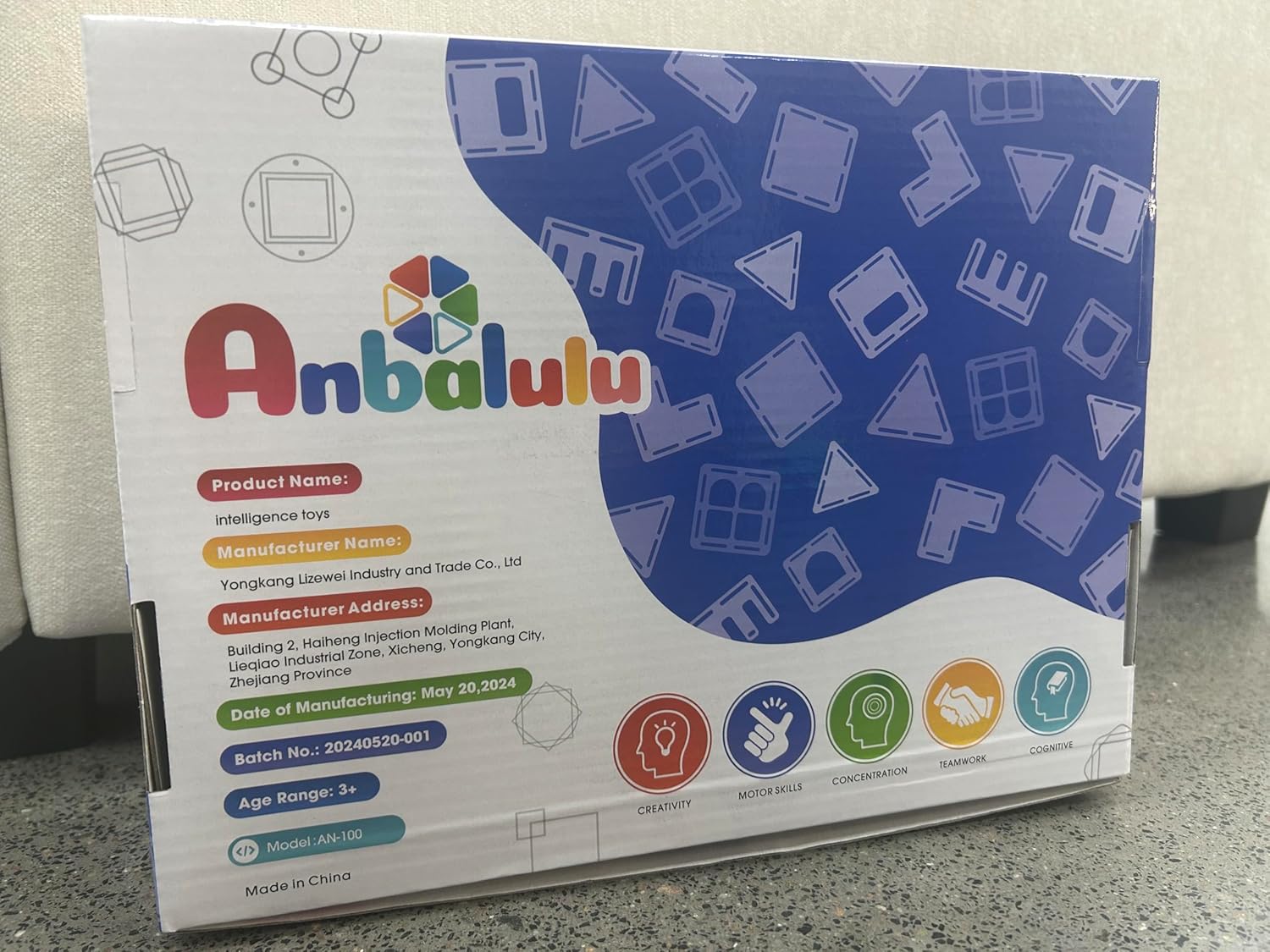 Anbalulu Magnetic Tiles 100PCS with 2 Cars, STEM Educational Building Blocks for Kids Ages 3-9, Magnet Construction Toys Gift for Toddlers - Image 6