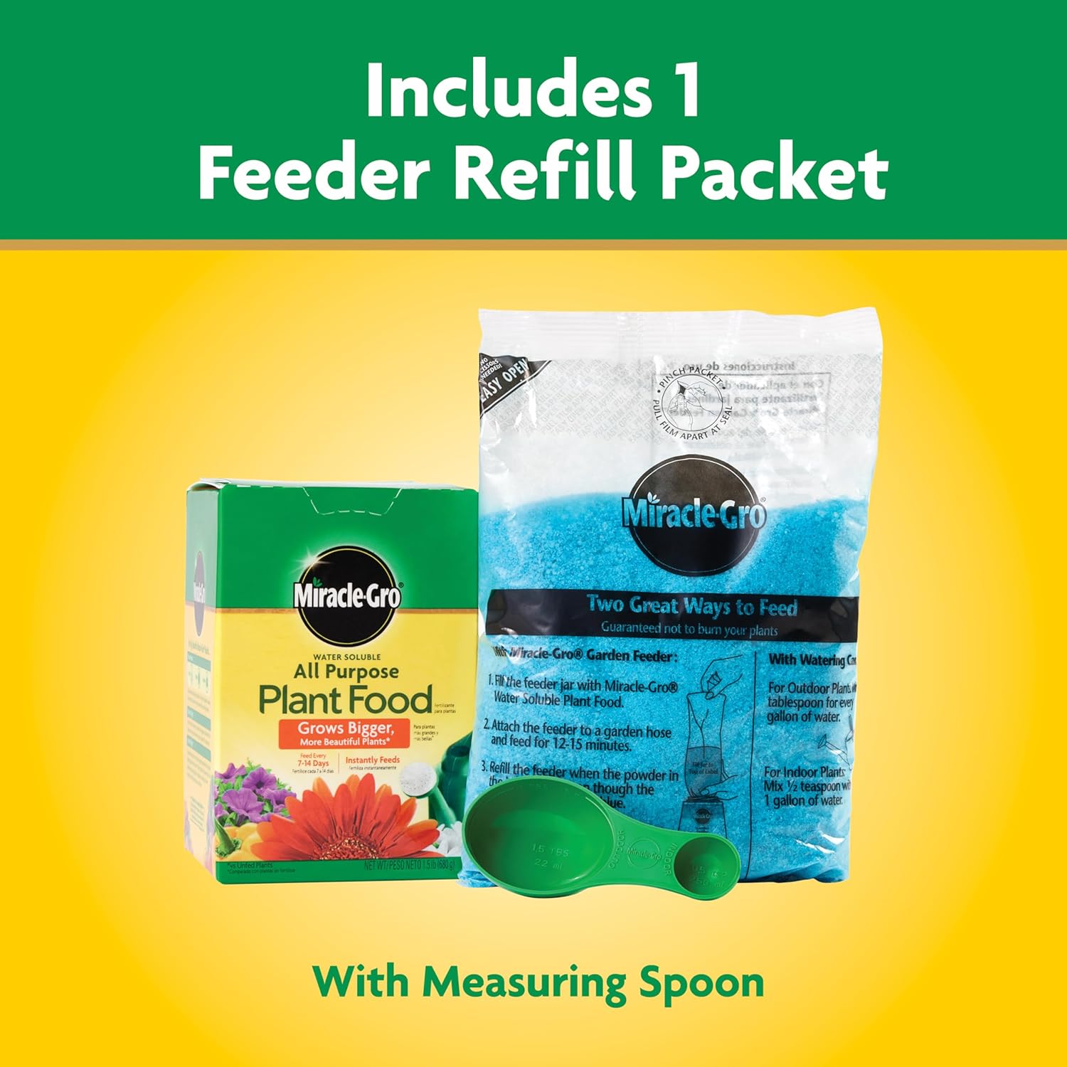 Alternative view of Miracle-Gro Water Soluble All Purpose Plant Food, For All Indoor or Outdoor Plants, Roses, Flowers, Vegetables, Houseplants, Trees, and Shrubs, 1.5 lbs