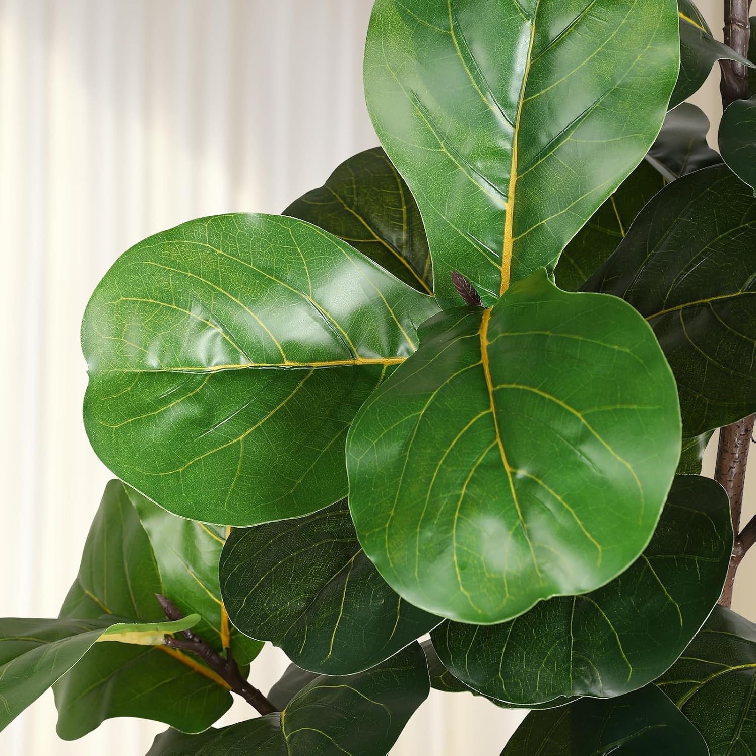 Alternative view of LUWENER 6ft Artificial Fiddle Leaf Fig Tree Plant,Fake Ficus Lyrata in Pot,Ficus Faux Plant Artificial Trees for Office Indoor Outdoor Garden Living Room Home Decor 1PCS-71in