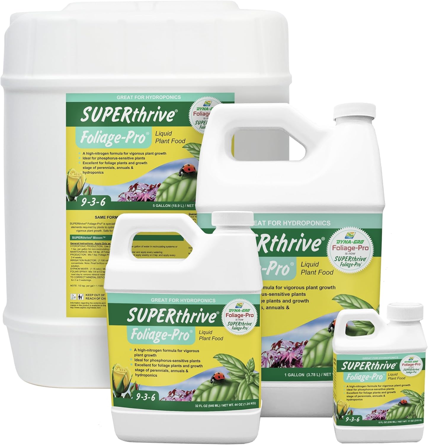 Alternative view of Dyna-Gro Foliage-Pro Nutrient, 1 Qt (DYFOL032)