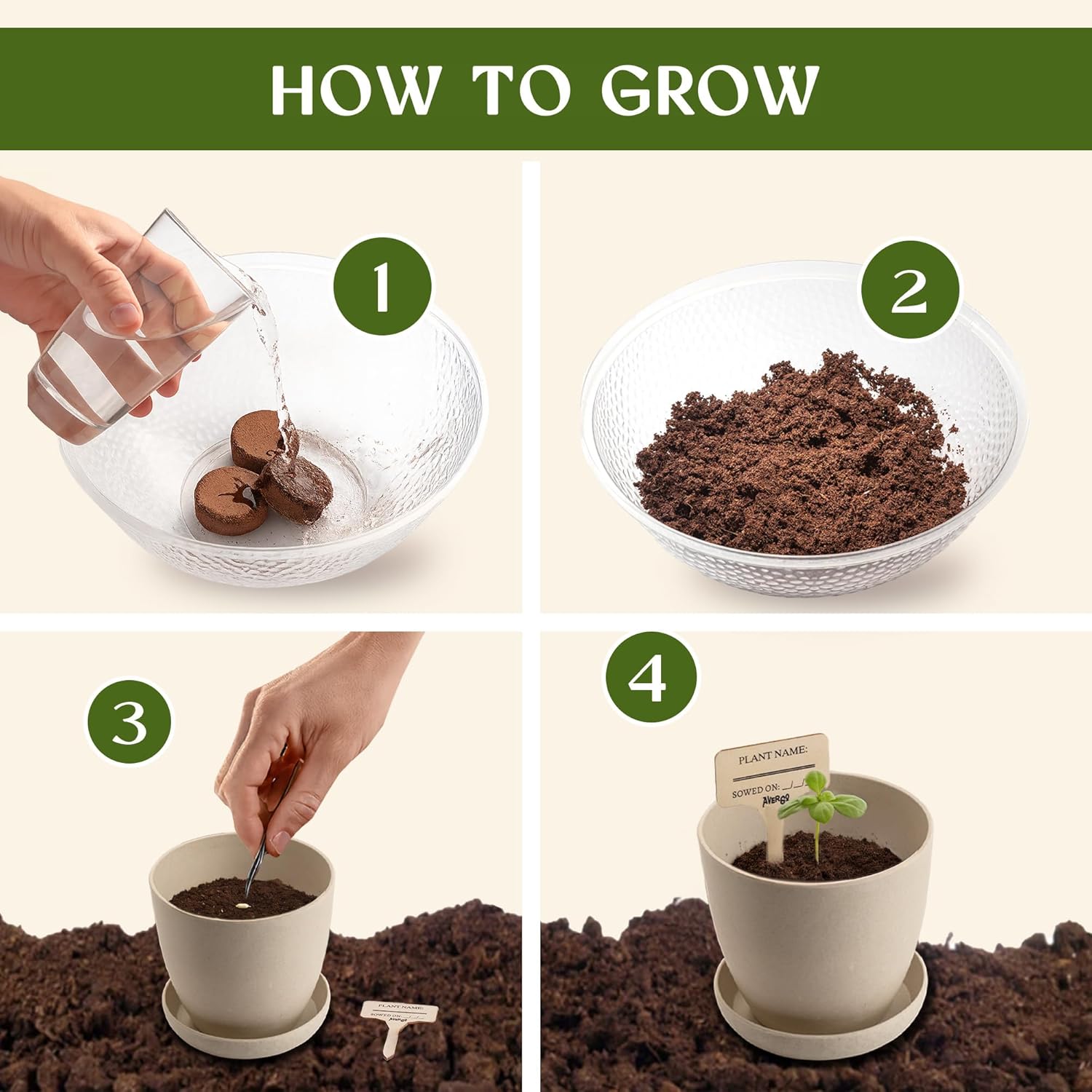 Alternative view of Bonsai Starter Kit u2013 Growing Jacaranda Bonzai Tree | Complete Indoor Tree Kit for Growing Plants with Tools & Planter u2013 Gardening Gifts for Mother, Women & Men