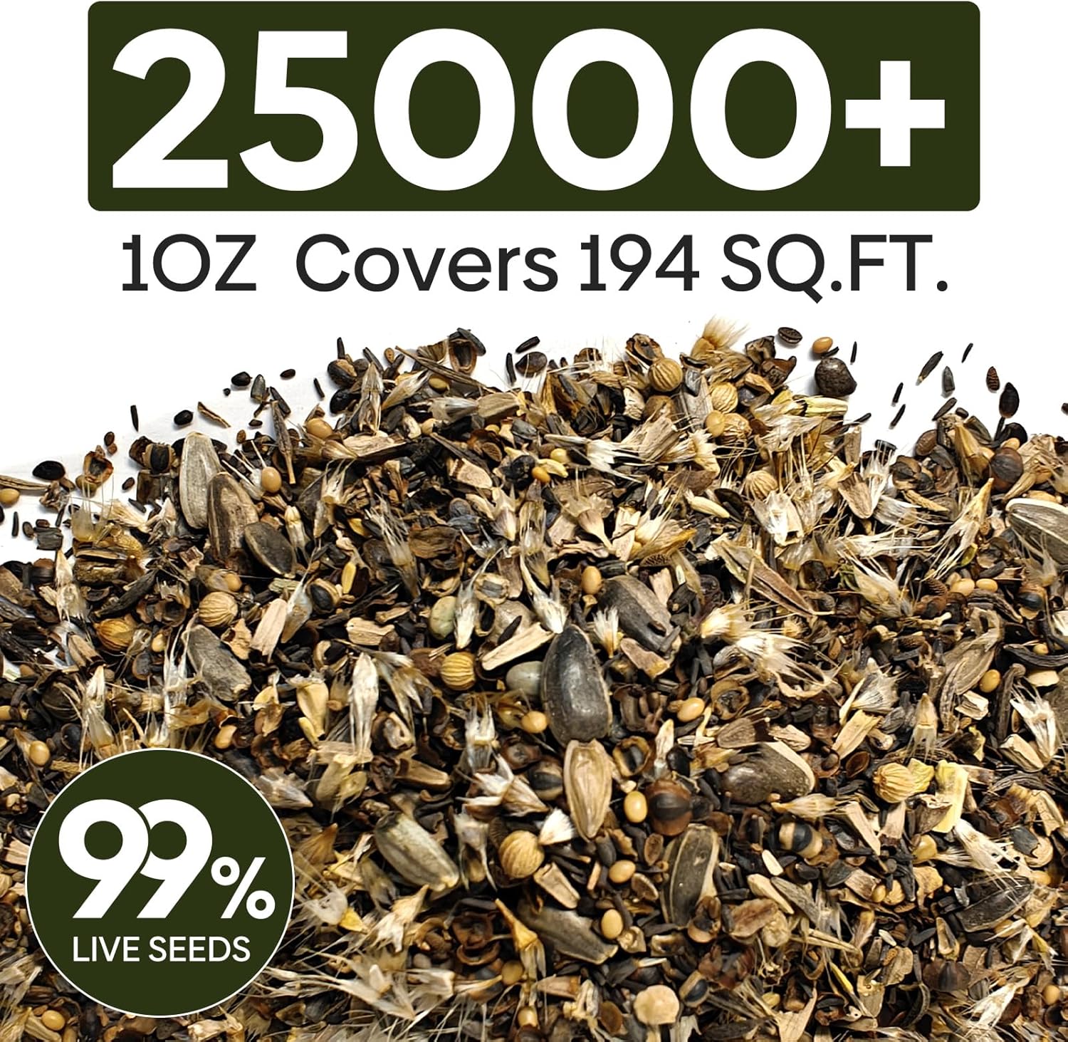 Alternative view of Wildflower Seeds Hummingbird and Butterfly Mix 1 Ounce, No Filler, 24 Varieties Flowers Seeds to Plant Outside, Annual Perennial, Bulk Resealable Package