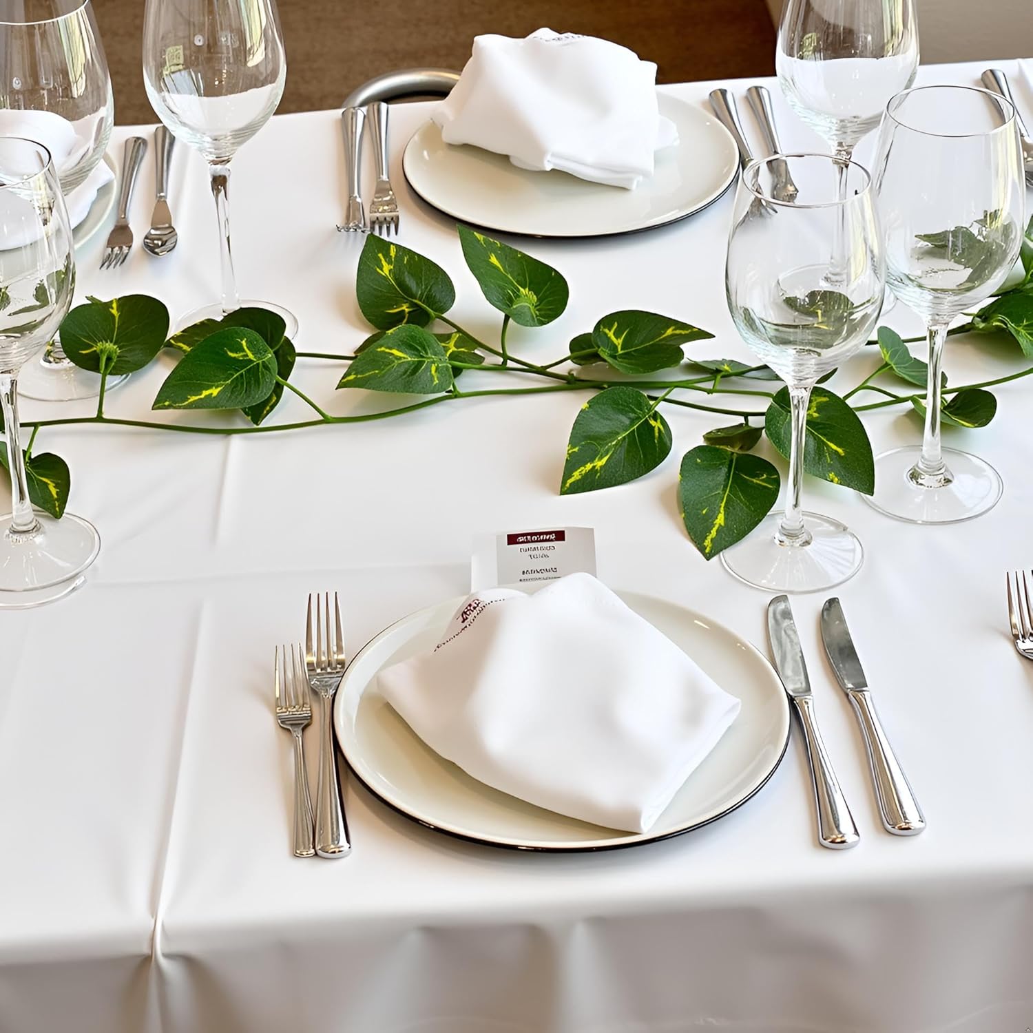 GreeneryVine 270 Feet 36 Pack Fake Greenery Hanging Garland, Artificial Ivy Leaf Plants, Vine Leaves, Flowers Foliage for Bedroom Garden Wall Decor