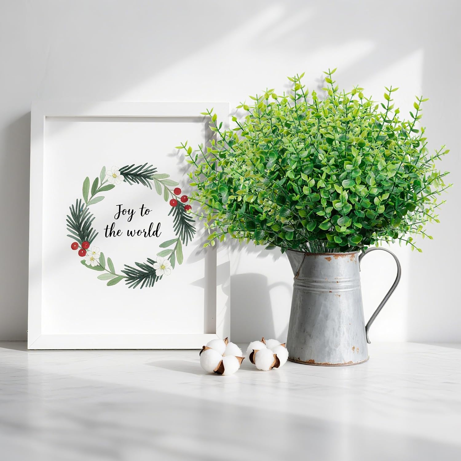 Alternative view of petalyn 10 Bundles Artificial Boxwood Stems Outdoor Artificial Greenery UV Resistant Foliage Plants, Faux Boxwood Shrubs Grass for Farmhouse Office Garden Wedding Window Patio Home Decor