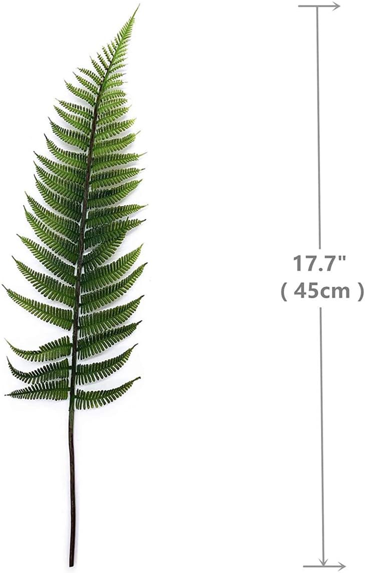 Alternative view of PASYOU Artificial Foliage Plants, Fake Plastic Grass Faux Shrubs Simulation Ferns Leaf Real Decoration for Indoor Outdoor Home Decor Garden Party Balcony Patio Planter Filler DIY - Fern Leaves 5 Pcs