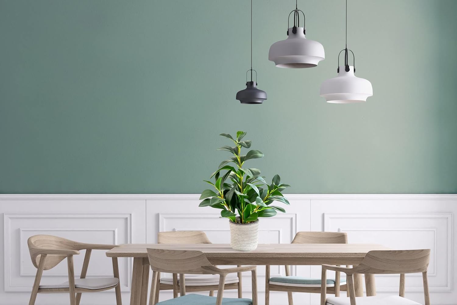 Alternative view of AlphaAcc 16 inch Artificial Indoor Plants Office Desk Faux Plant Peperomia Leaf Ficus Plant Realistic Small Fake Farmhouse Plants for Home Kitchen Bathroom Bedroom Evergreen Decor