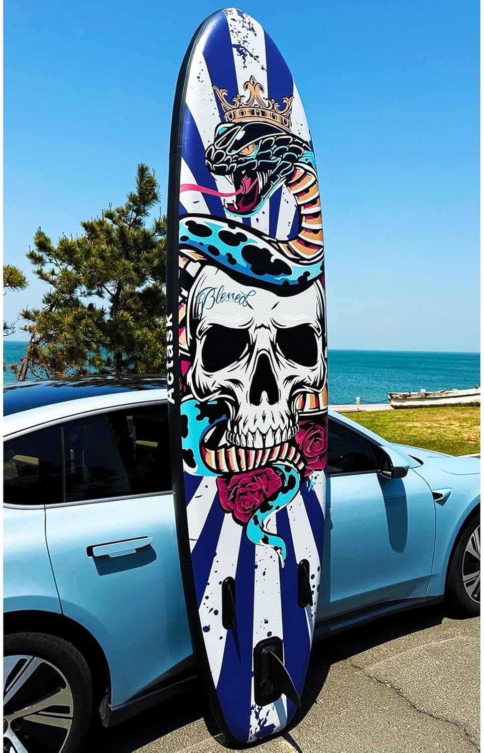 Alternative view of Actask Inflatable Stand Up Paddle Board u2013 Seat-Equipped SUP with Convertible Dual-Head Paddle, Premium Accessories, Anti-Slip EVA Deck, Ultra-Stable for All Skill Levels