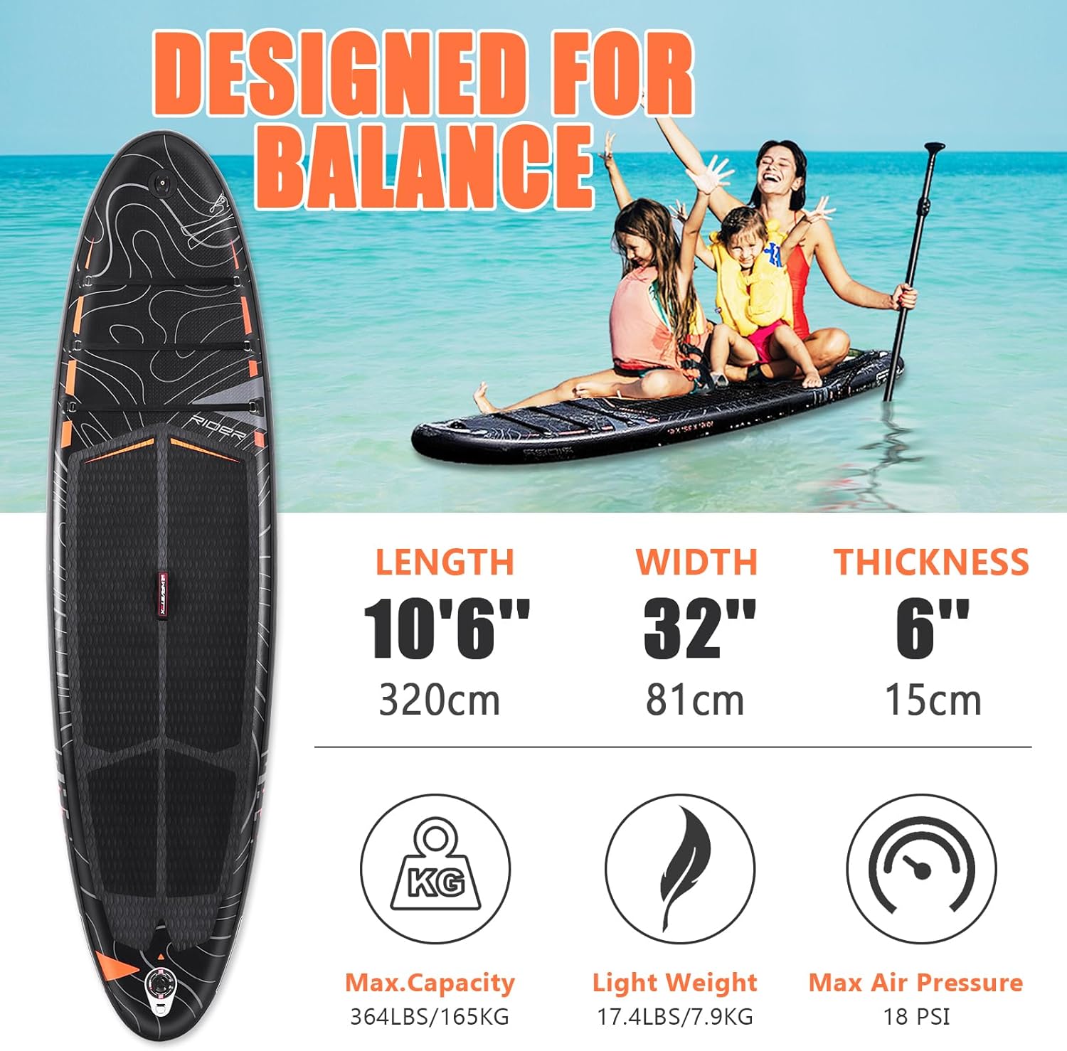 ANNTU Inflatable Paddle Board, Stand Up Paddleboard with SUP Camera Seat, Wide Stance, Blow Up Paddle Board, ISUP Backpack, Pump, 3 Fins, 17.4lbs Ultra-Light Paddle Boards for Adults & Youth