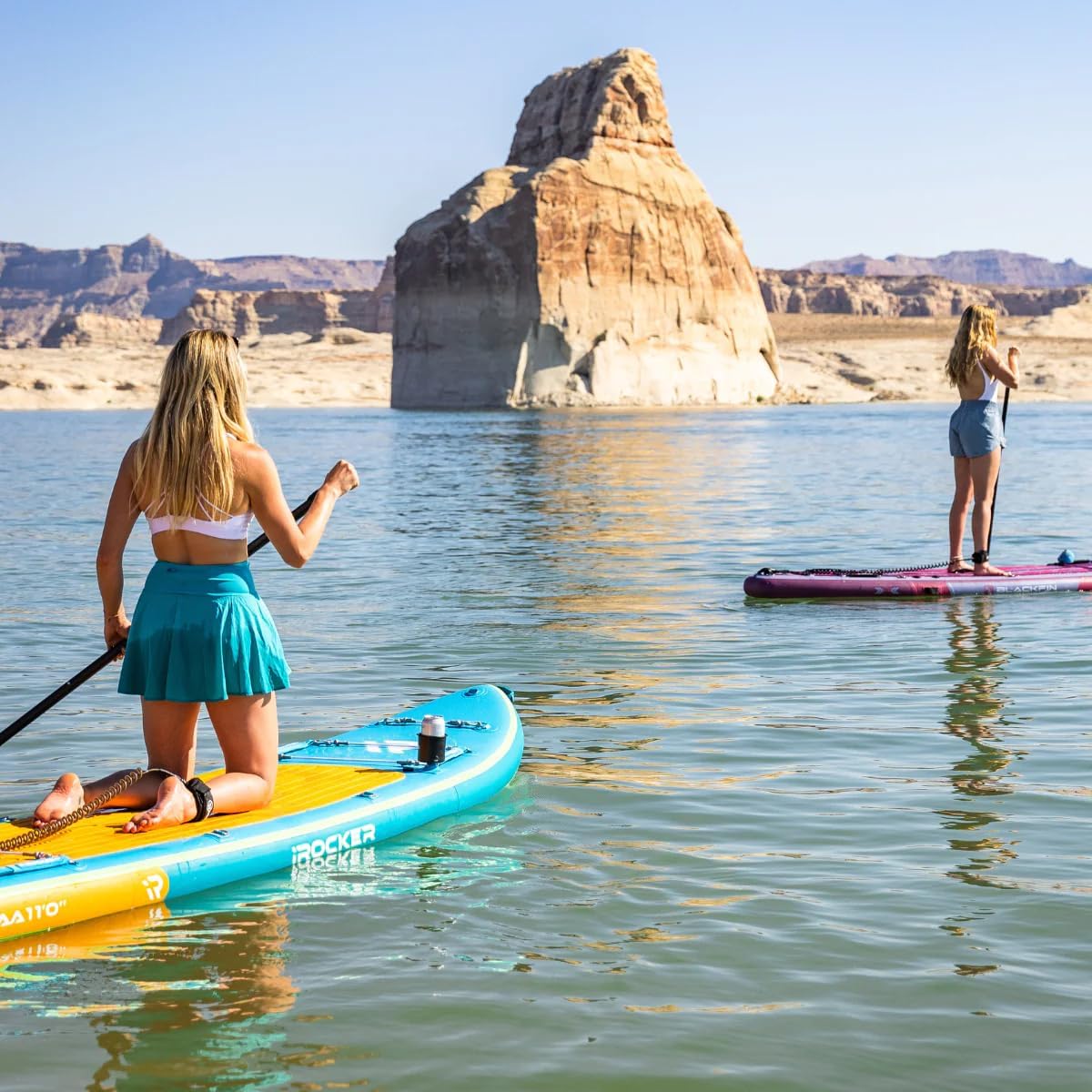 Alternative view of iROCKER All Around 11 7.0 Inflatable Stand Up Paddle Board Premium SUP and Accessories - Made for All Skill Levels - Speed and Stability