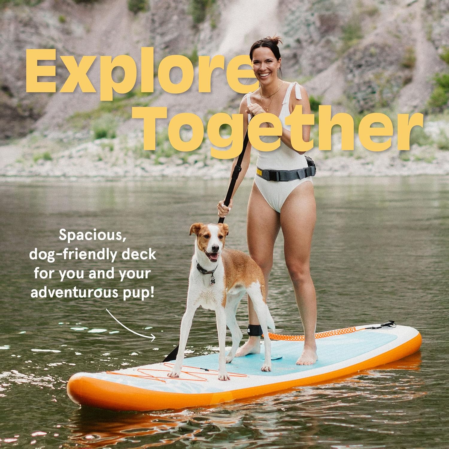 Retrospec Weekender Inflatable Stand Up Paddle Board Includes Paddle, Pump, and Accessories 10u20196u201D Lightweight iSUP, Puncture Resistant Inflatable Paddle Board for Adults