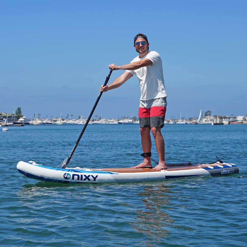 NIXY G5 Newport 10u20196u201D x 32" Inflatable Paddle Board | High-Performance, Durable, and Lightweight SUP for All Skill Levels | Welded Seams | 300 lbs. Capacity