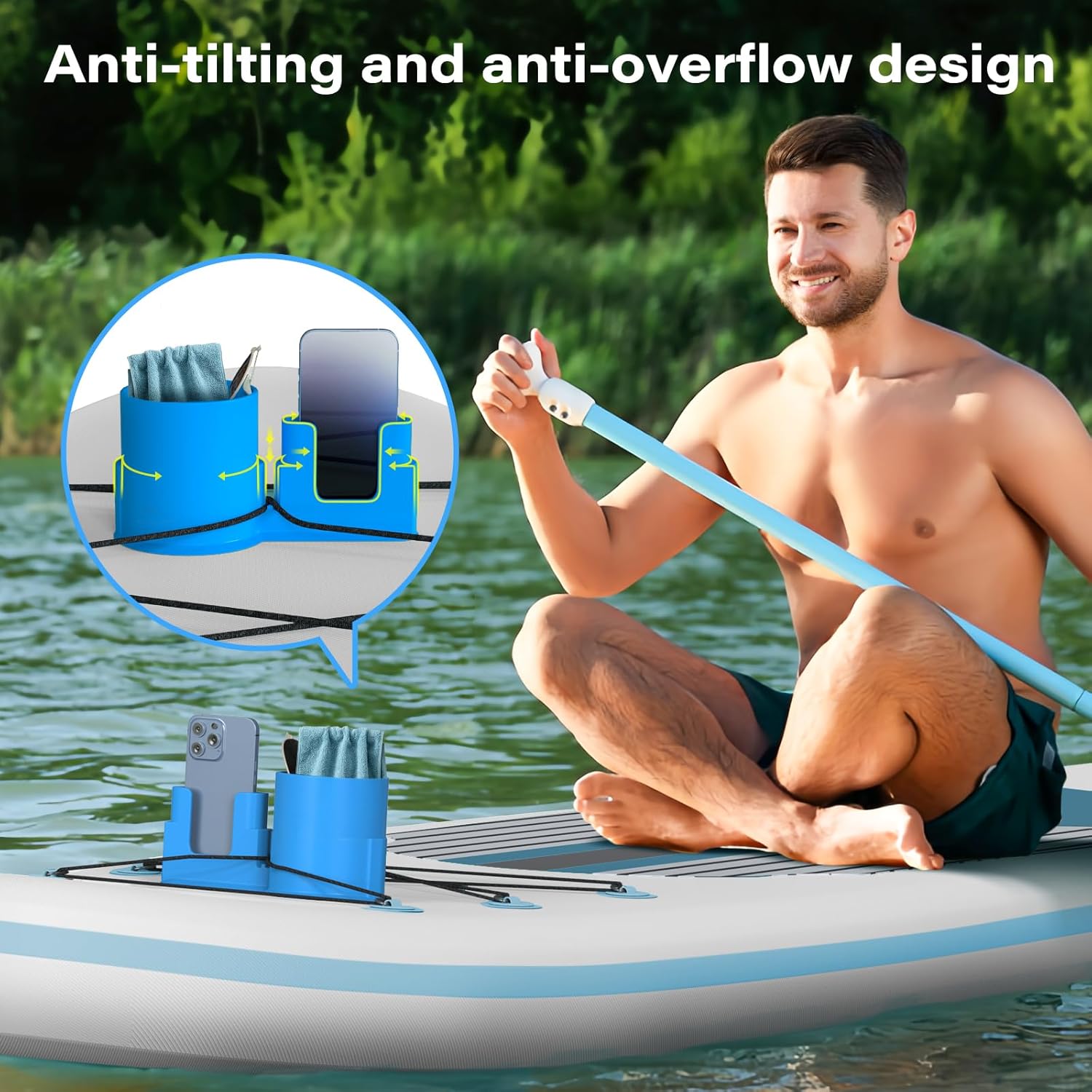 iKristin Cup Paddle Board,Stand Up Paddle Board Accessories SUP Kayak Holder for Drink