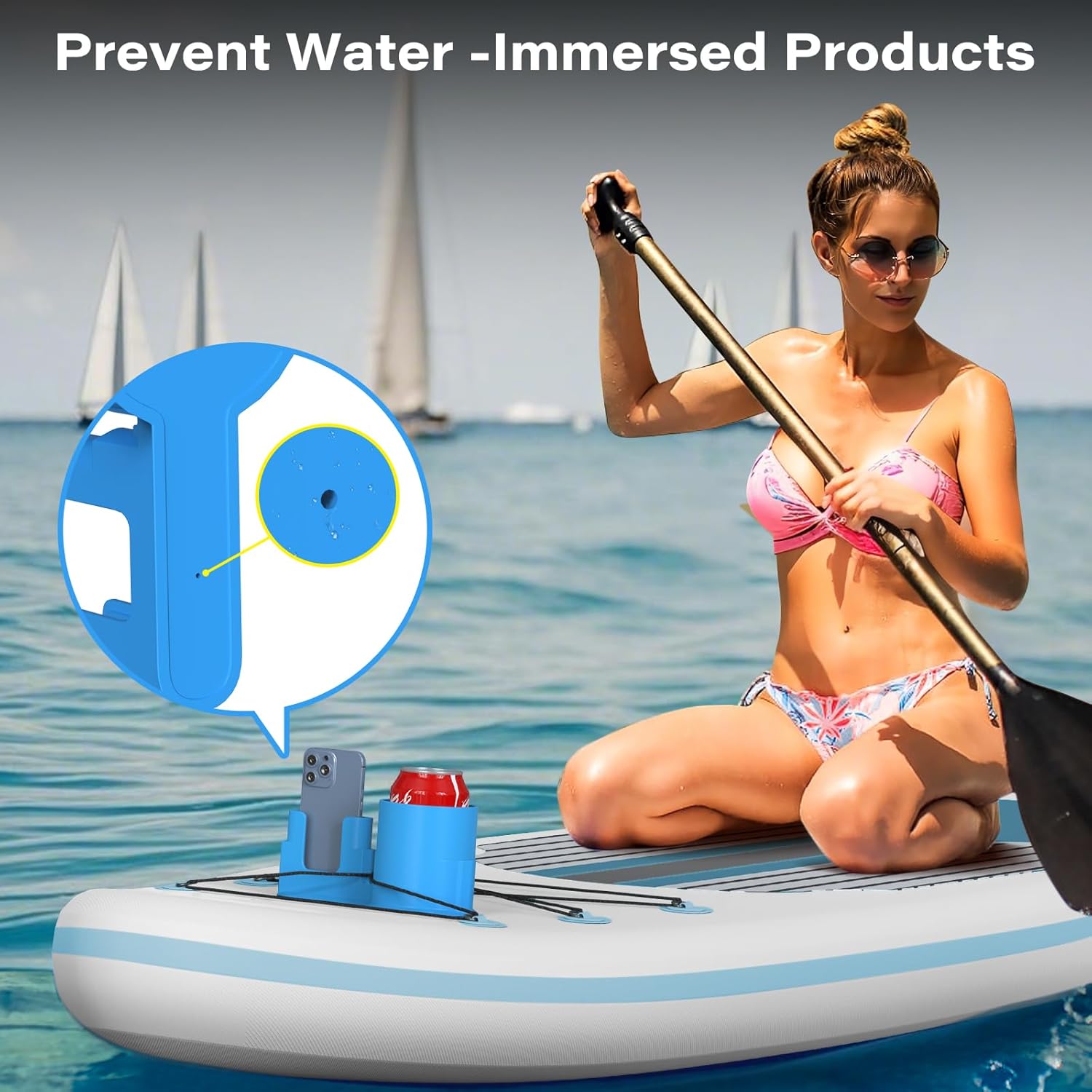 Alternative view of iKristin Cup Paddle Board,Stand Up Paddle Board Accessories SUP Kayak Holder for Drink