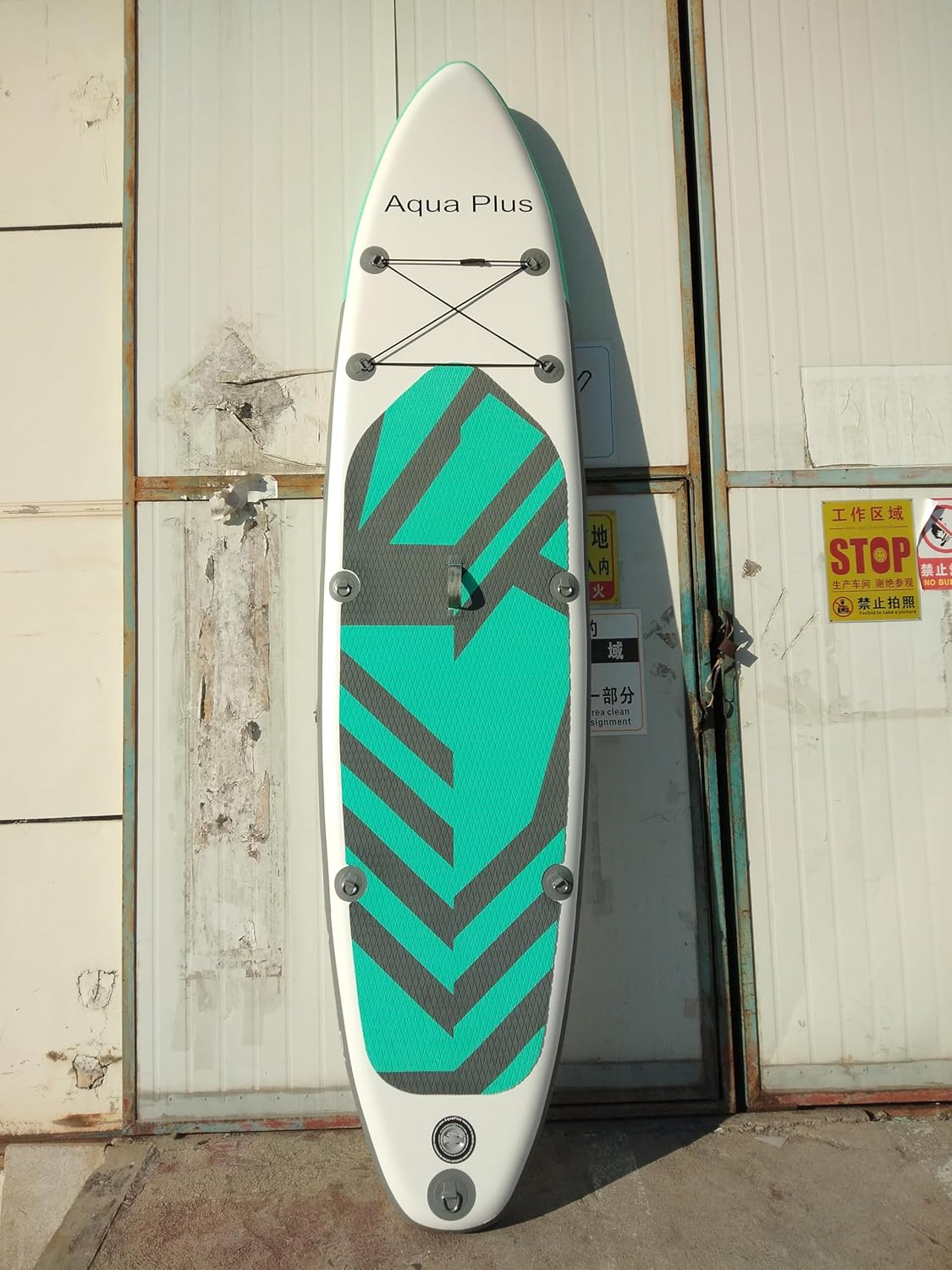 Aqua Plus 6inches Thick Inflatable SUP for All Skill Levels Stand Up Paddle Board,Paddle,Pump,ISUP Travel Backpack, Leash,Shoulder Strap,Youth,Adult Inflatable Paddle Board