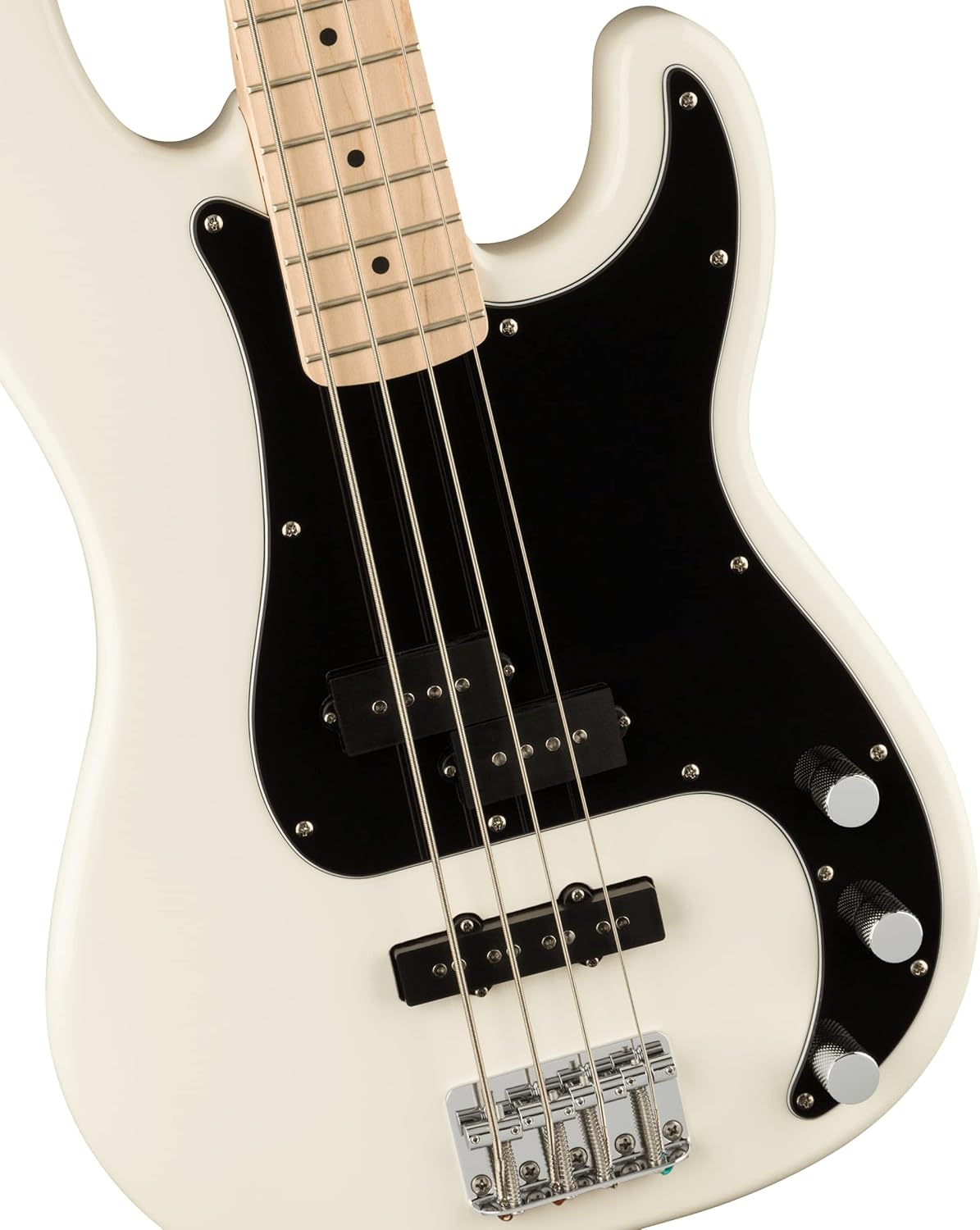 Alternative view of Squier Affinity Series Precision Bass, Olympic White, Maple Fingerboard