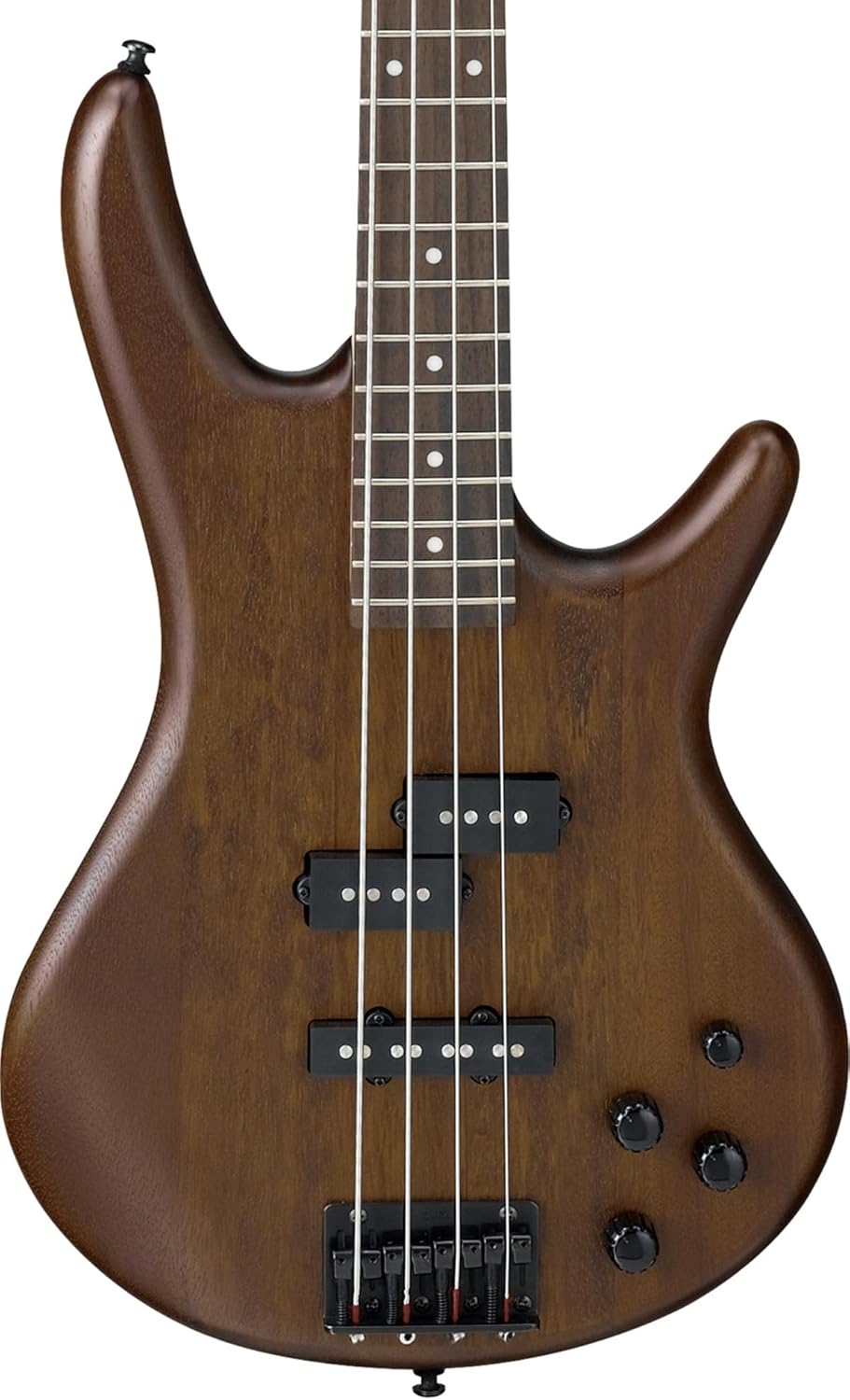 Alternative view of Ibanez GSR200B SR GIO Bass Guitar - Walnut Flat Bundle with Gig Bag, Tuner, Strap, Instrument Cable, Austin Bazaar Instructional DVD, and Polishing Cloth
