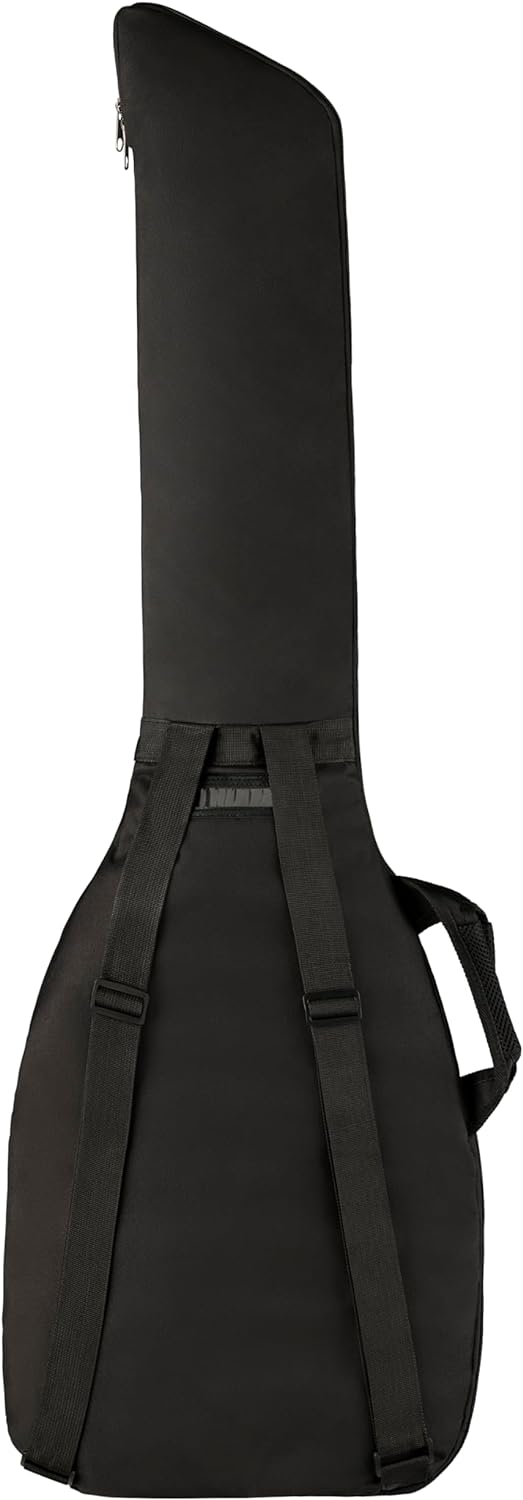 Fender Electric Bass Gig Bag, Padded Guitar Case with a Comfortable Two-Piece Handle and Ergonomic Backpack Straps, Black