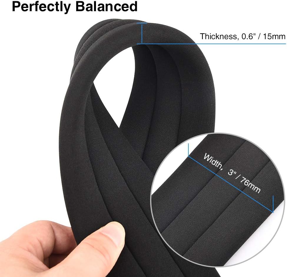 Alternative view of LEKATO Bass Guitar Straps for Electric Guitar & Bass 3" Wide Padded Straps Adjustable Length from 45" to 55" Bass Guitar Strap with Pick Holder 2 Safety Strap Locks & 6 Picks