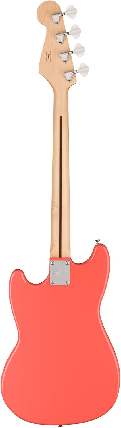 Alternative view of Fender Squier Sonic Bronco Bass - Tahitian Coral Bundle with Rumble 15 Amplifier, Instrument Cable, Tuner, Strap, and Austin Bazaar Instructional DVD