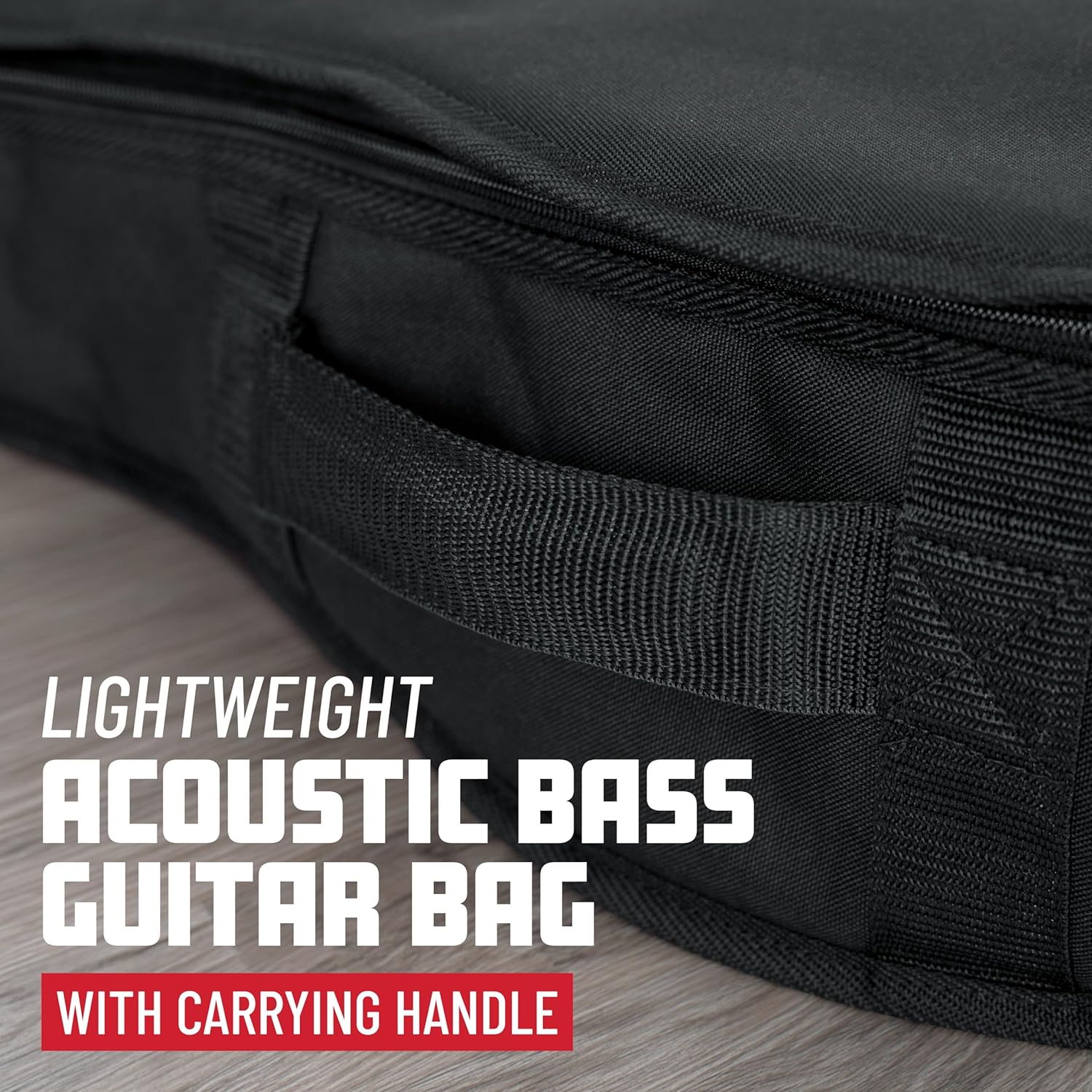 Alternative view of Gator Cases Foam Padded Acoustic Bass Guitar Gig Bag, Fits Acoustic Bass Guitars up to 49.3" in Length (GBE-AC-BASS)