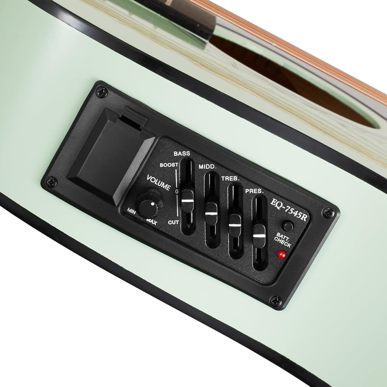 Ashthorpe Full-Size Thinline Cutaway Acoustic Electric Guitar Package with 10 Watt Amp - Mint Green