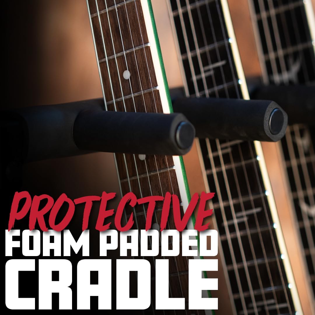 Alternative view of Gator Rok-It Collapsible Folding Guitar Rack Stand for 3 Guitars u2013 Fits Acoustic, Electric, or Bass Guitars u2013 Portable, Durable, Space-Saving Storage (RI-GTR-RACK3)