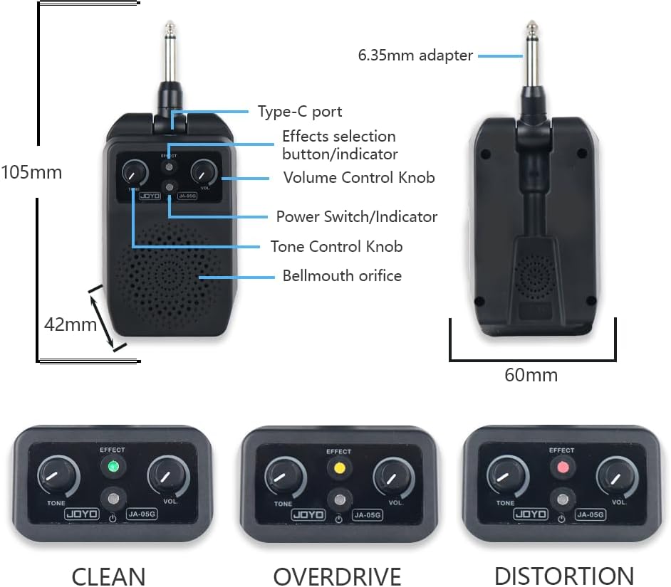 Alternative view of Electric guitars kit full size black single tremolo bridge with 5W amp rechargeable bluetooth 4effects solid paulownia wood body maple neck for beginner starter practice strap gigbag bundle (BST-30)