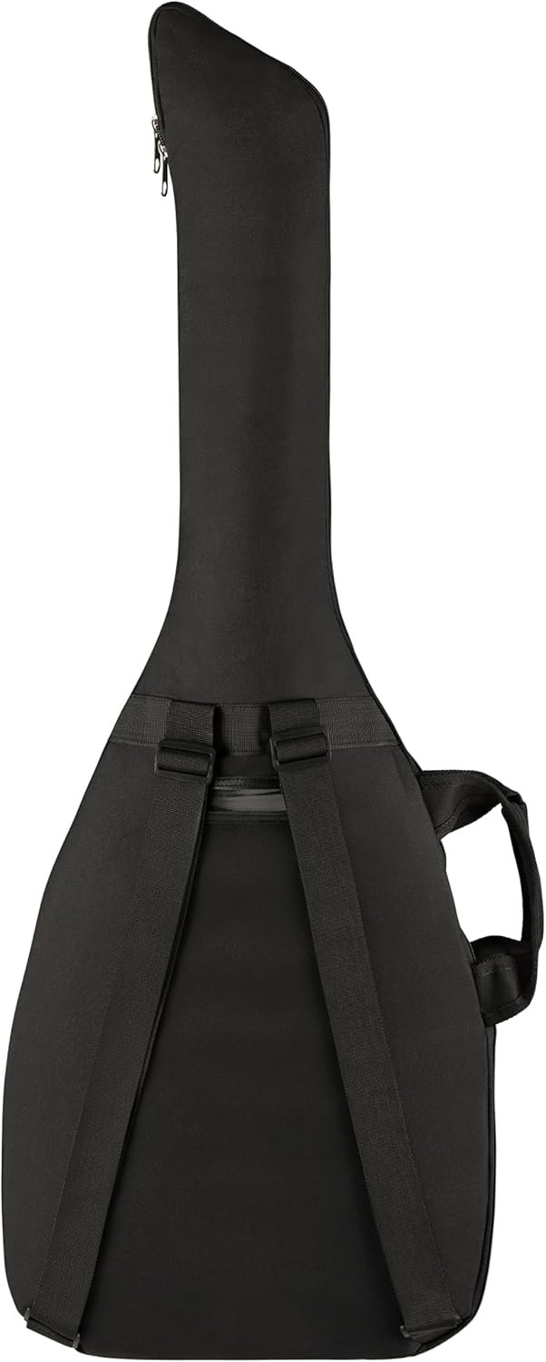 Fender Electric Guitar Gig Bag, Padded Guitar Case with a Comfortable Two-Piece Handle and Ergonomic Backpack Straps, Black