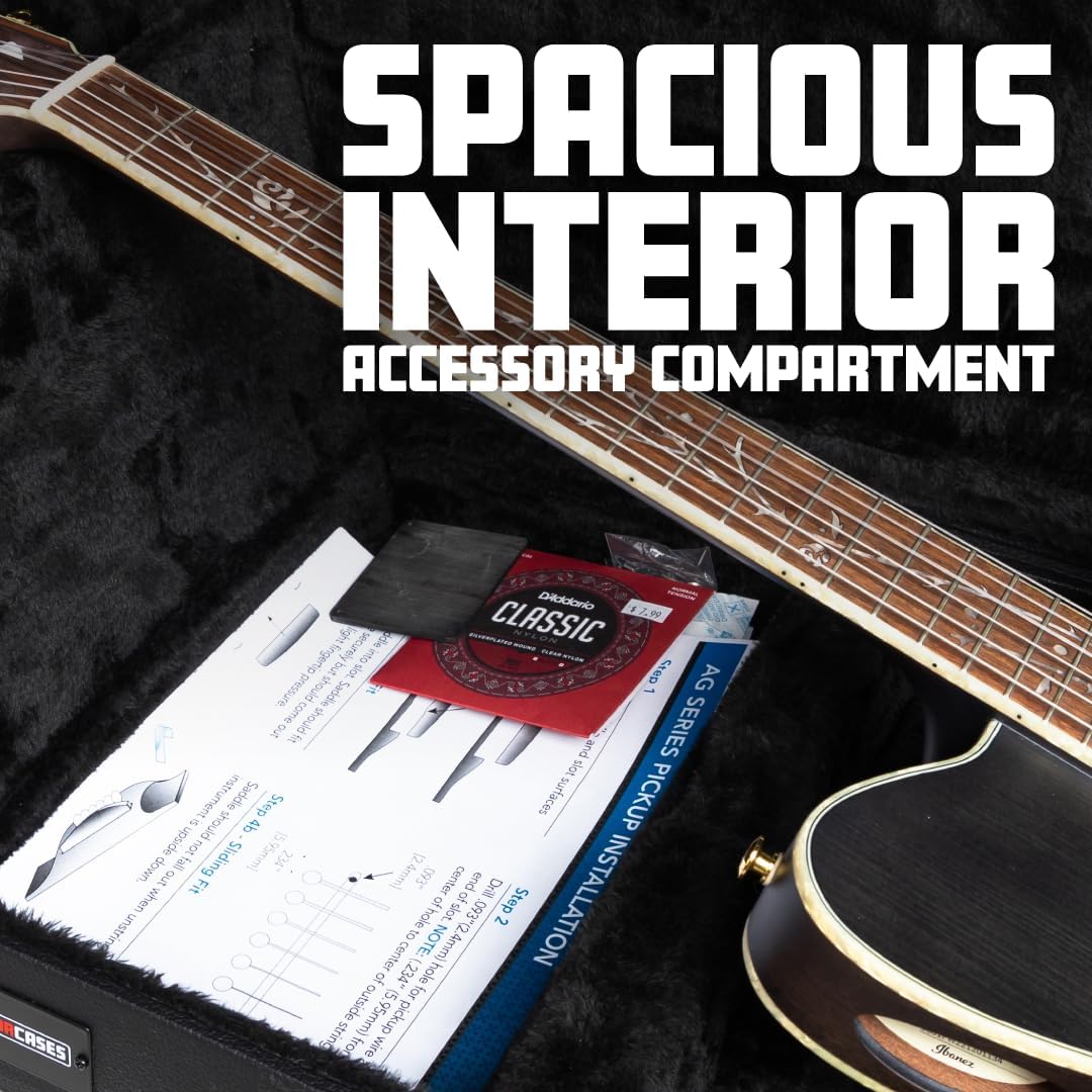 Alternative view of Gator Cases Hard-Shell Wood Case for Standard Electric Guitars, Fits Fender Strat/Tele Style (GWE-ELEC)